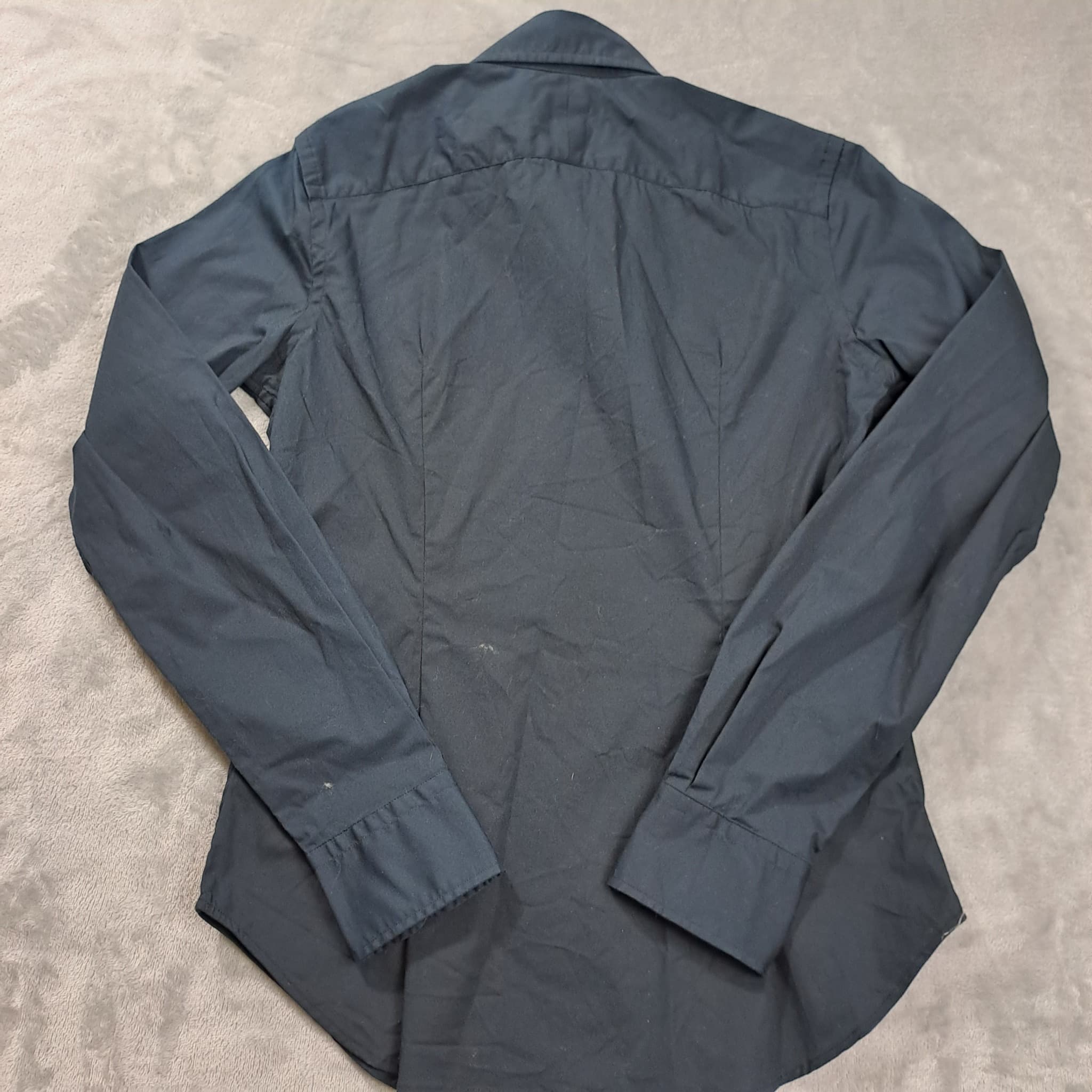 Ralph Lauren Women's Super Slim Fit Long Sleeve Button-Down Shirt Black Size 4 — photo 6 of 6