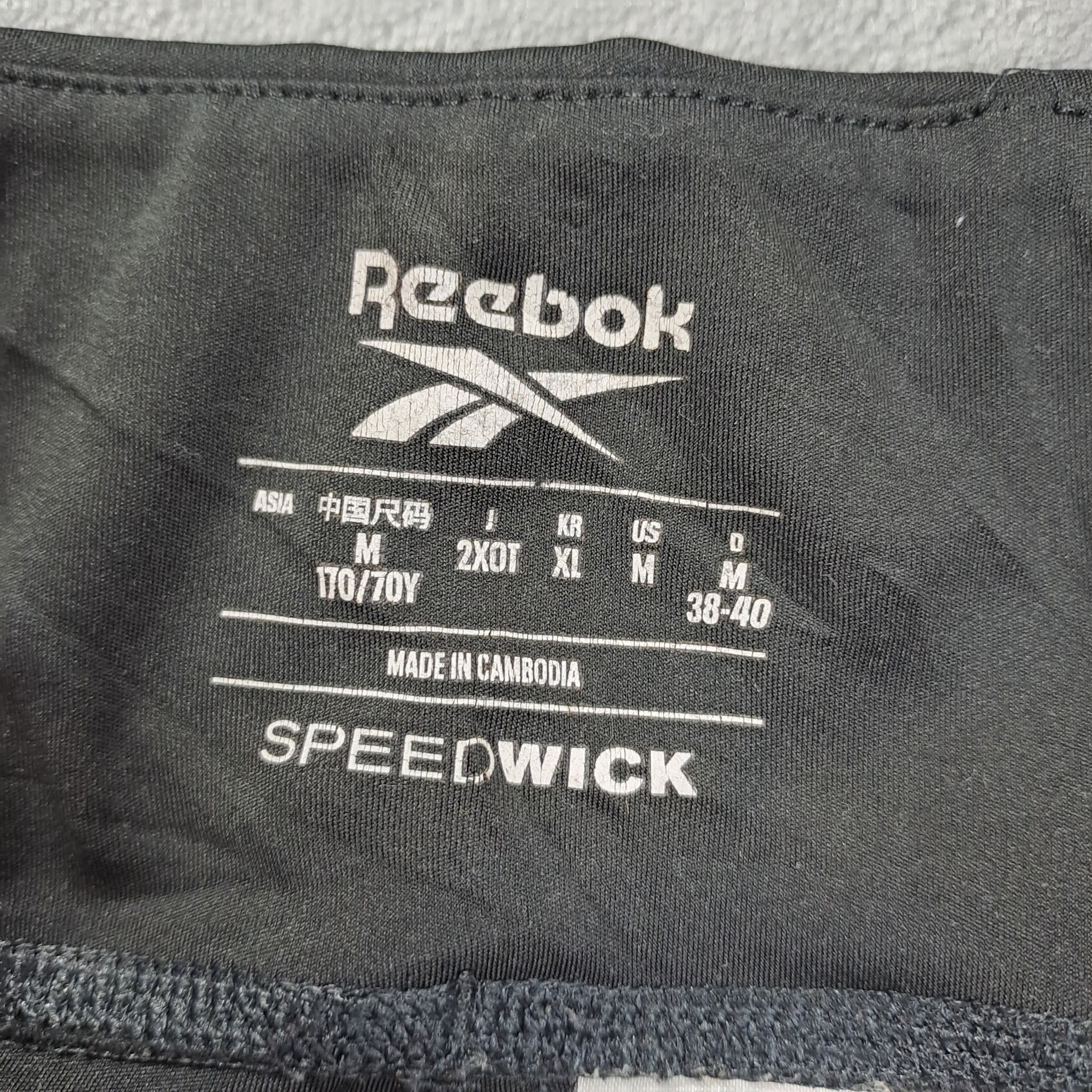 Reebok Women's Speedwick Logo Graphic Bike Shorts Black Size M — photo 2 of 8