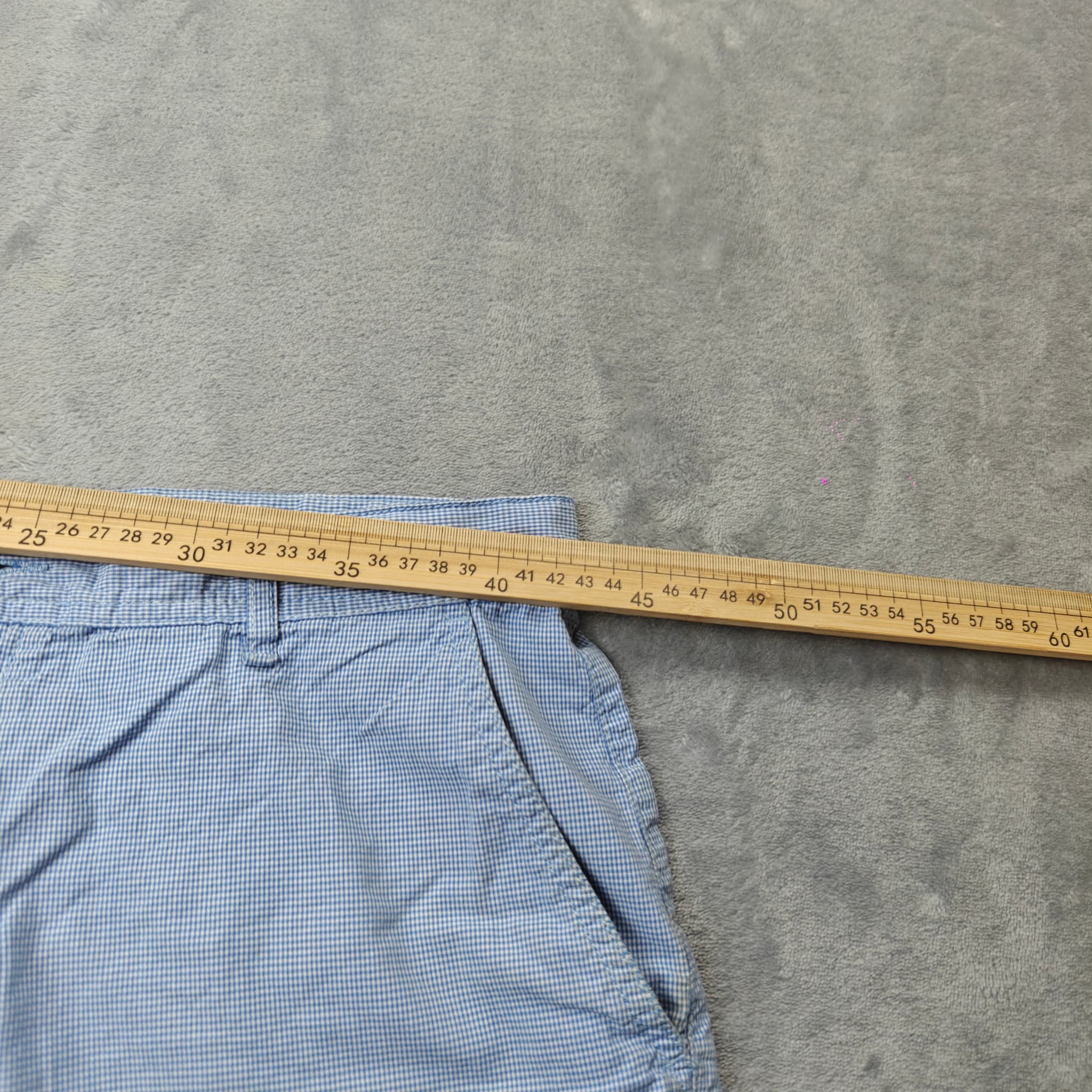 Rodd & Gunn Men's Blue Gingham Check Slim Fit Shorts Size 34 — photo 8 of 10