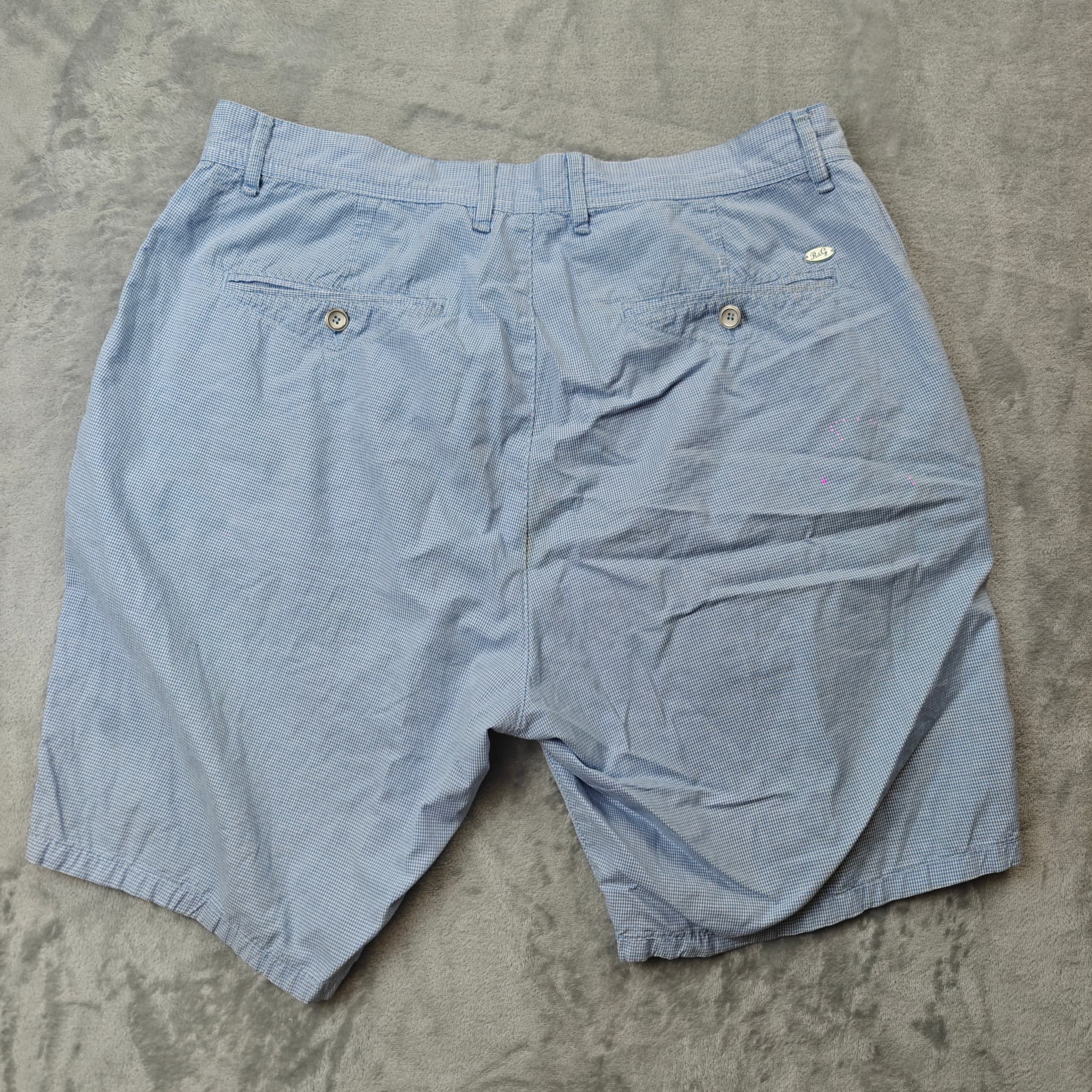 Rodd & Gunn Men's Blue Gingham Check Slim Fit Shorts Size 34 — photo 9 of 10