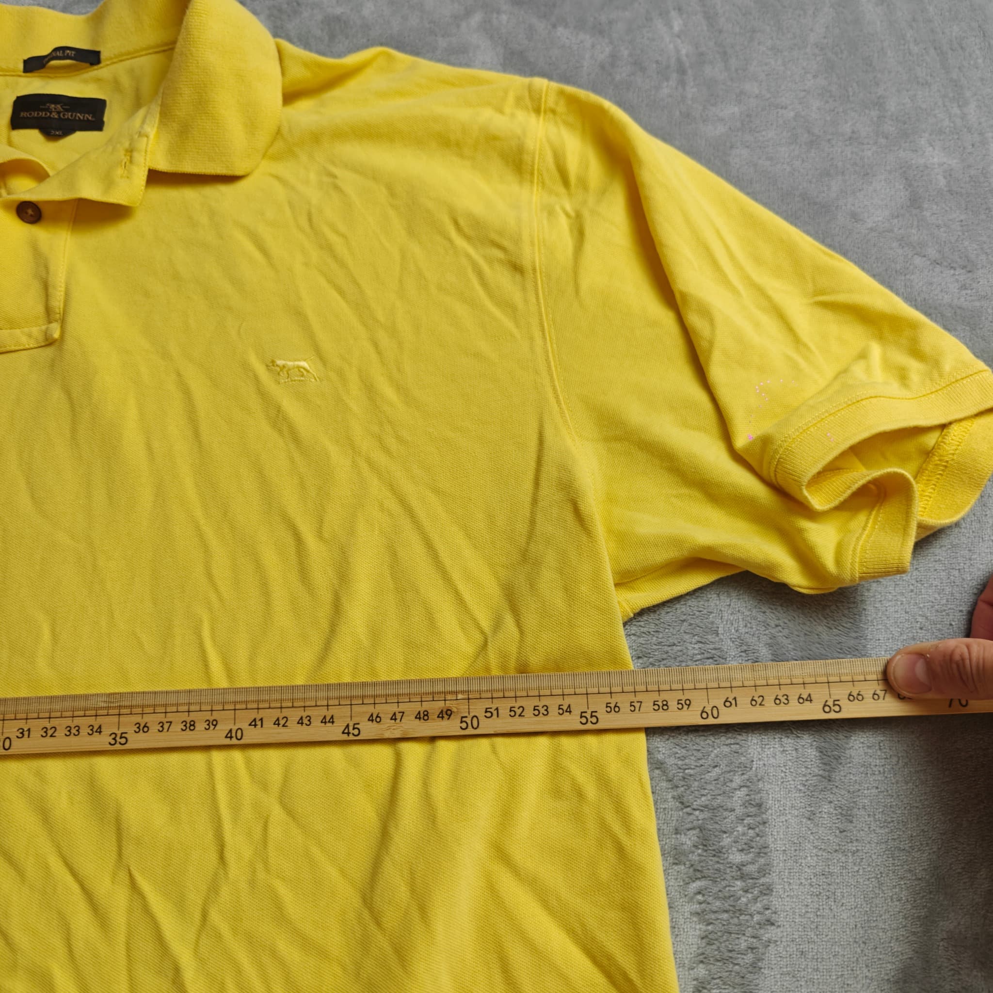 Rodd & Gunn Men's Original Fit Polo Shirt Yellow Size 2XL — photo 4 of 7