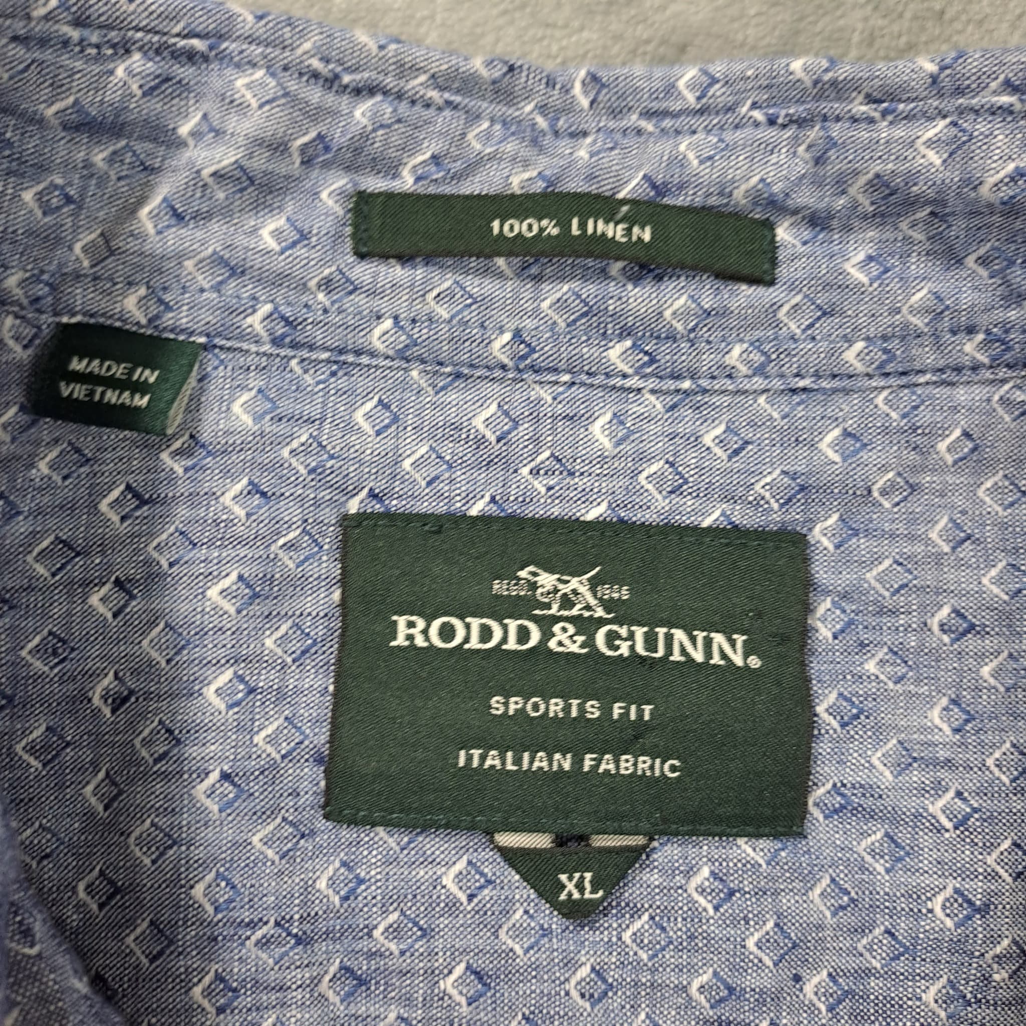 Rodd & Gunn Men's Sports Fit Italian Fabric Long Sleeve Shirt Blue XL — photo 2 of 8