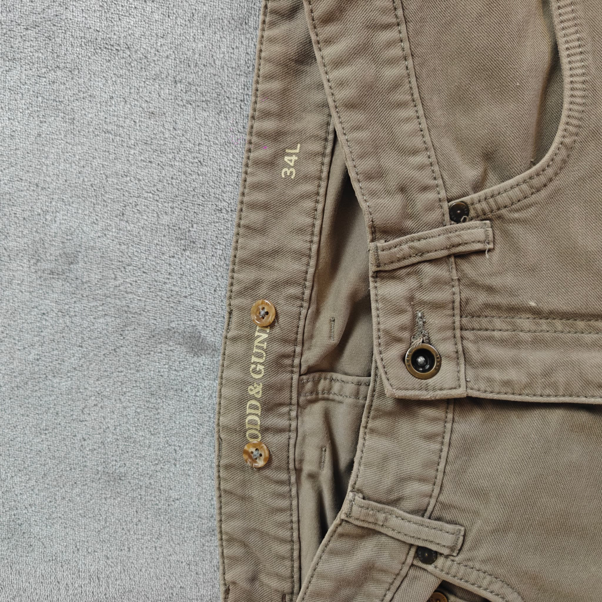 Rodd & Gunn Men's Tan Straight Fit Pants Size 34 Cotton Blend — photo 3 of 9
