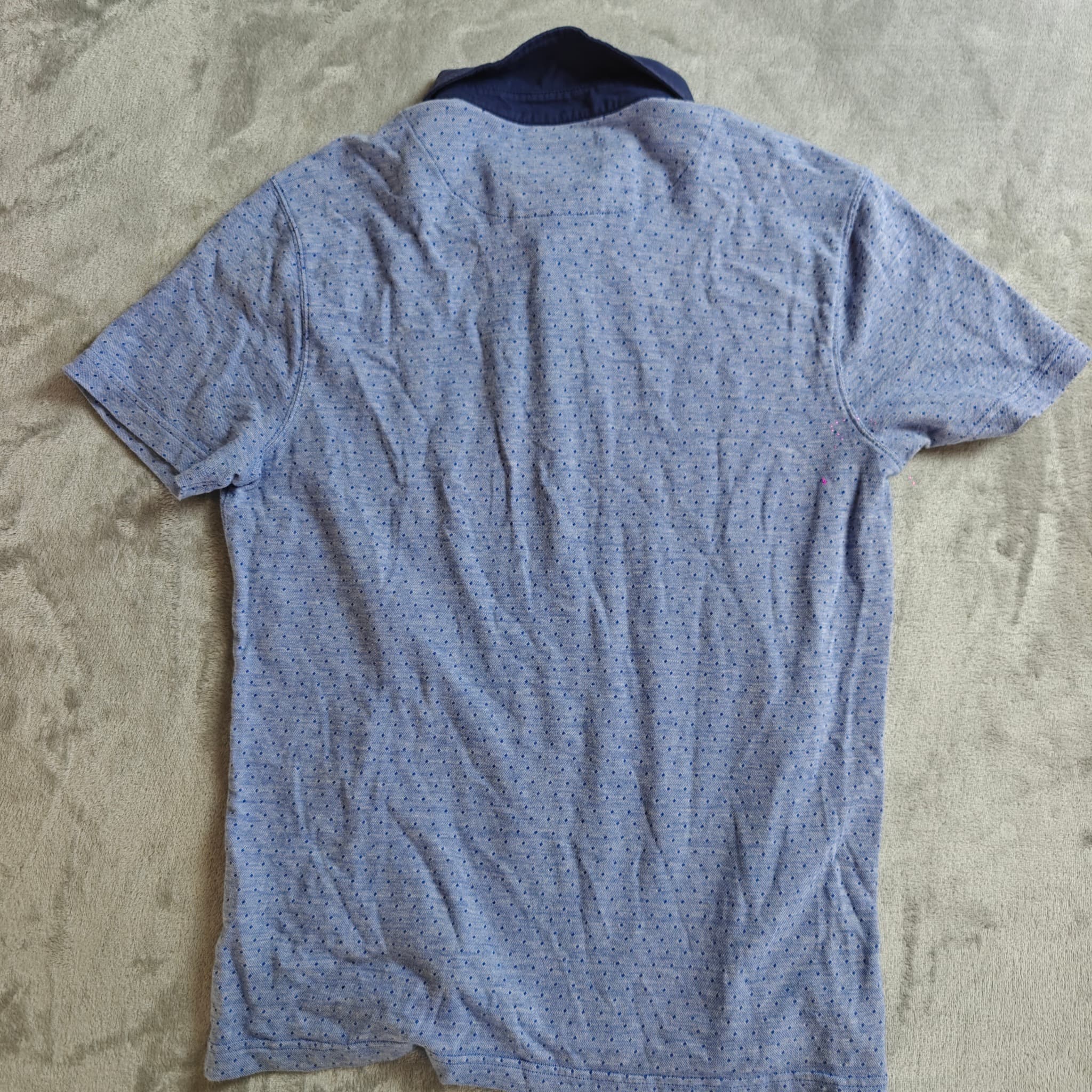 Rodd & Gunn Sports Fit Polo Shirt Men's Size M Blue Dot Print Short Sleeve — photo 7 of 7
