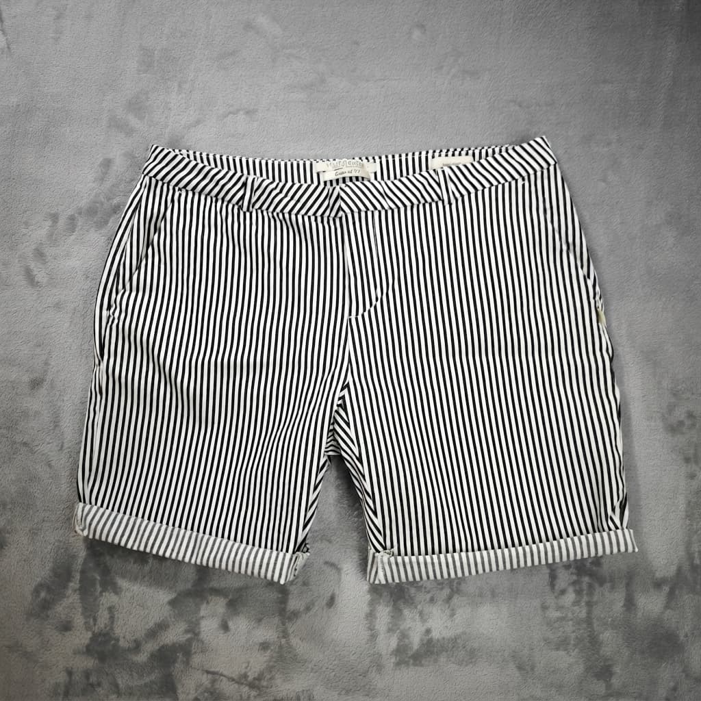 Scotch & Soda Class of '77 Slim Chino Shorts Striped Navy White Size 30 — photo 1 of 6