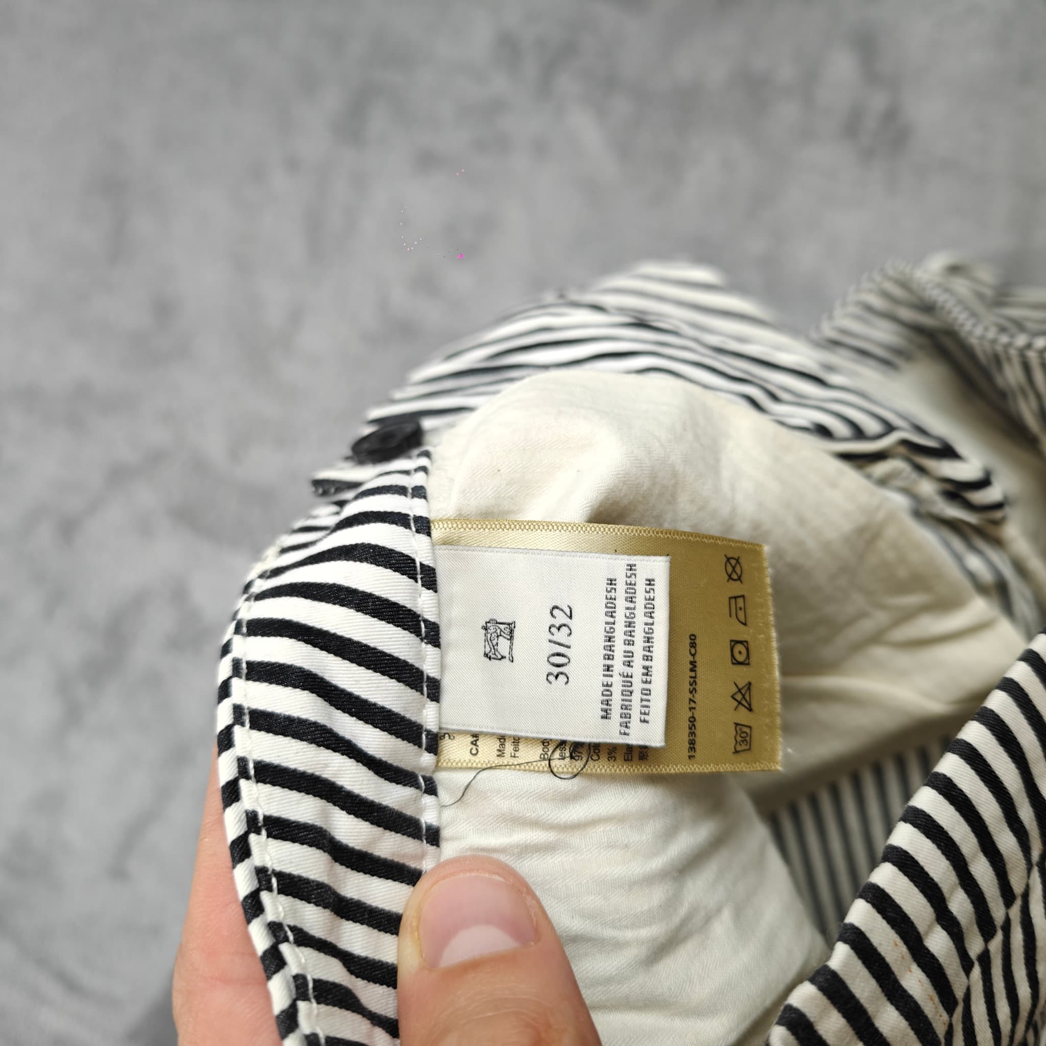 Scotch & Soda Class of '77 Slim Chino Shorts Striped Navy White Size 30 — photo 3 of 6