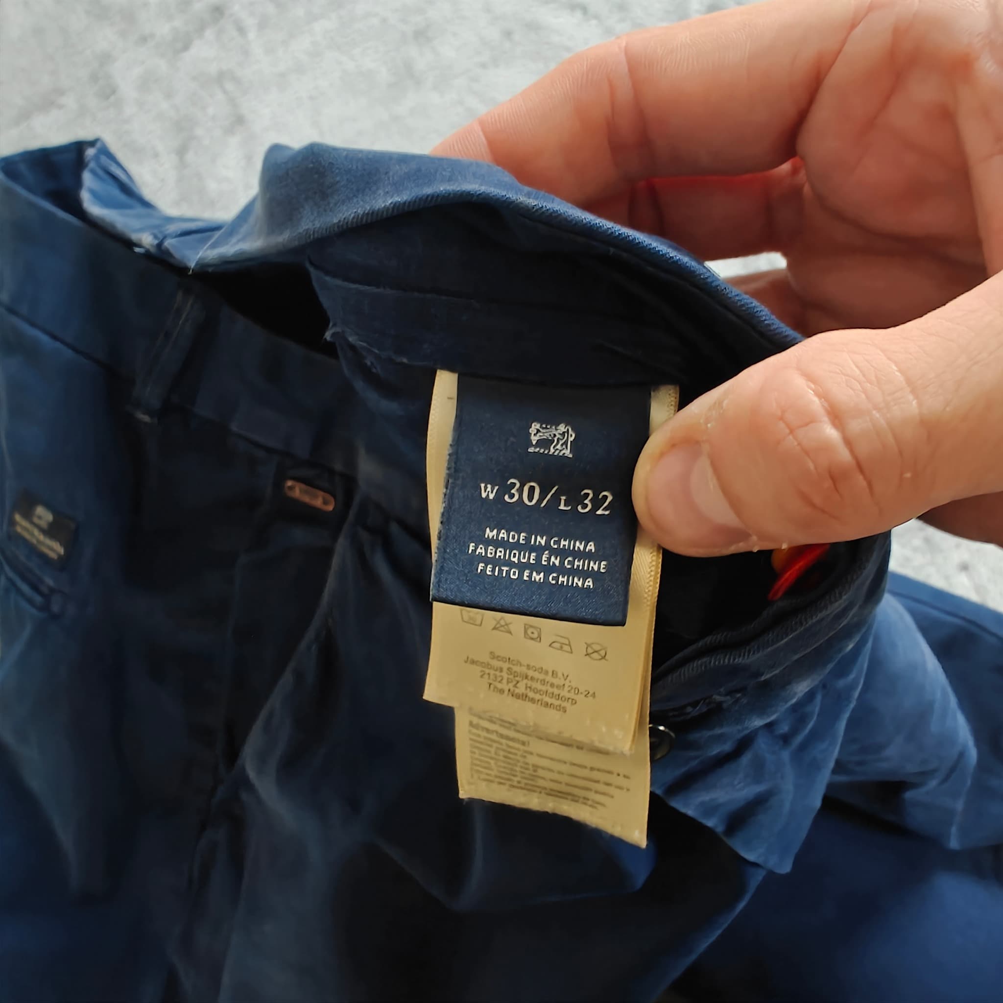 SCOTCH & SODA La Bohemienne Skinny Chino Pants Navy Blue Size 30/32 — photo 3 of 7