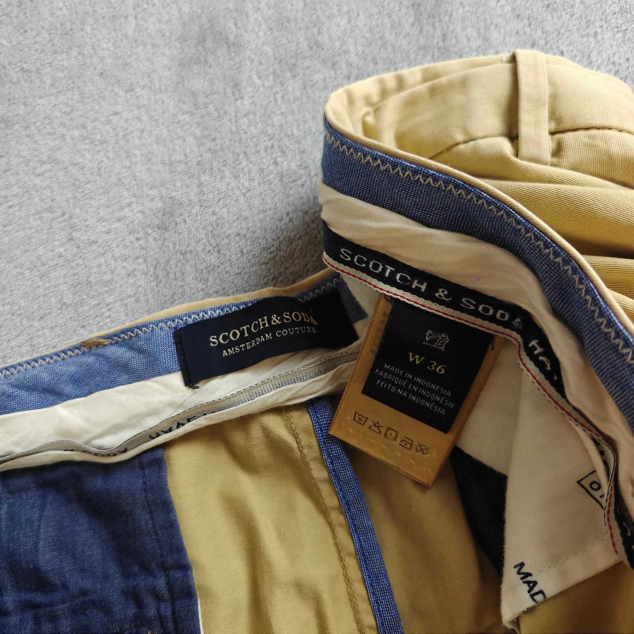 Scotch & Soda Men's Chino Shorts Size 36 Khaki Casual Summer — photo 1 of 8