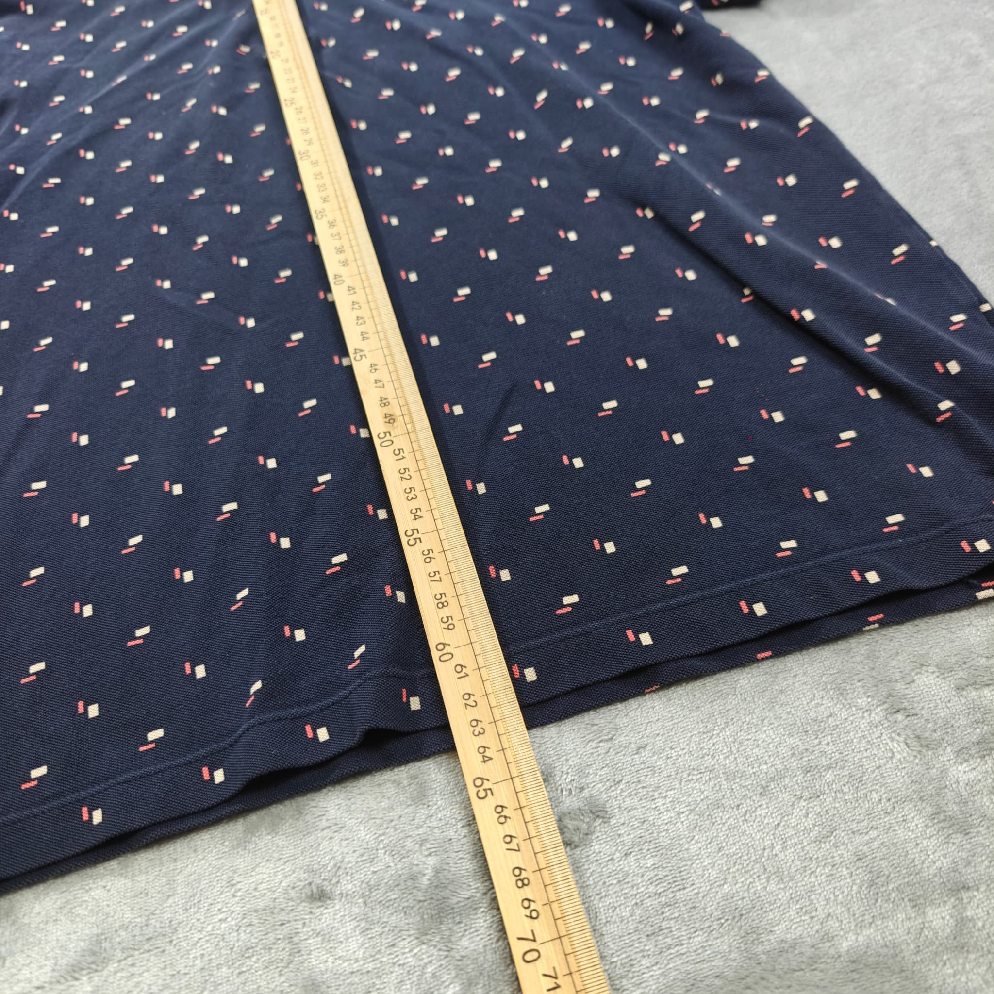 Scotch & Soda Men's Navy Blue Geometric Print Polo Shirt Size M — photo 3 of 5