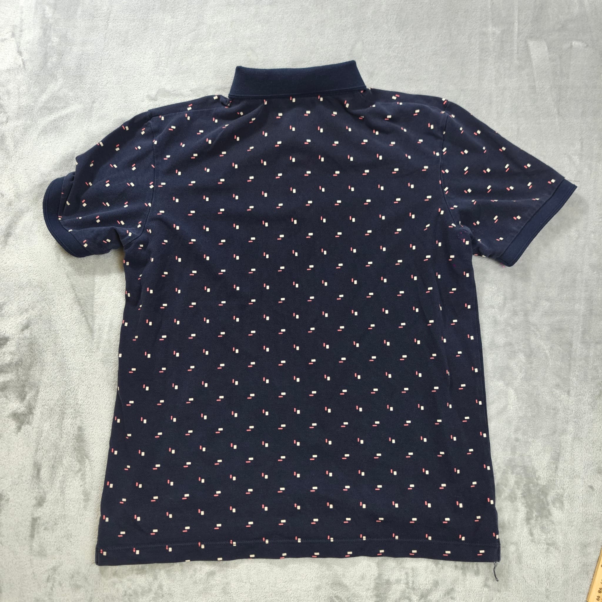 Scotch & Soda Men's Navy Blue Geometric Print Polo Shirt Size M — photo 5 of 5