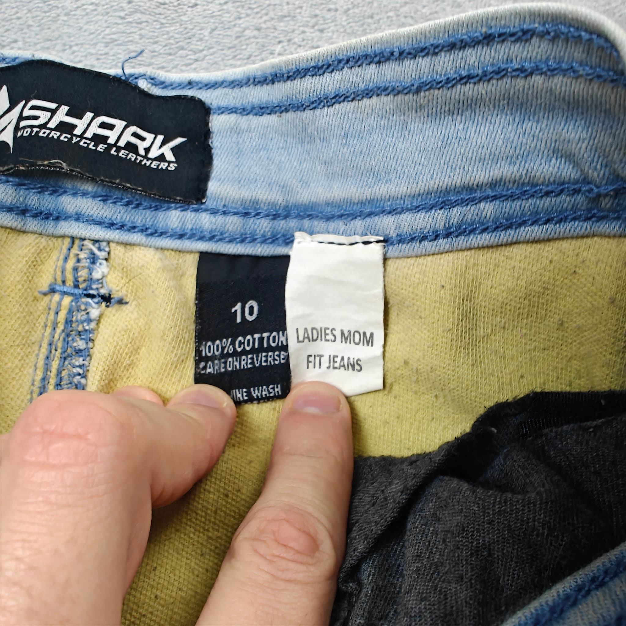 Shark Motorcycle Denim Riding Jeans Women's Size 10 Light Wash — photo 3 of 8