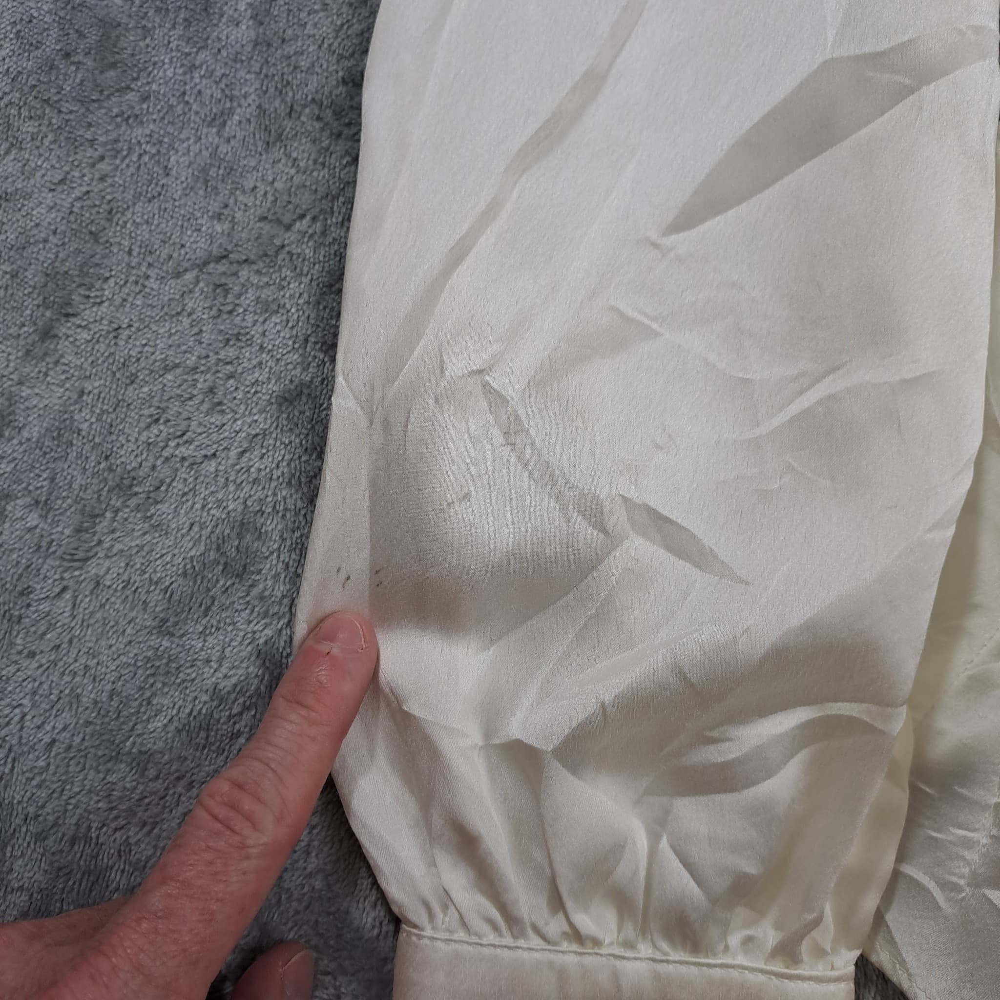 Sheike White Satin Long Sleeve Wrap Mini Dress Women's Size 10 — photo 4 of 8