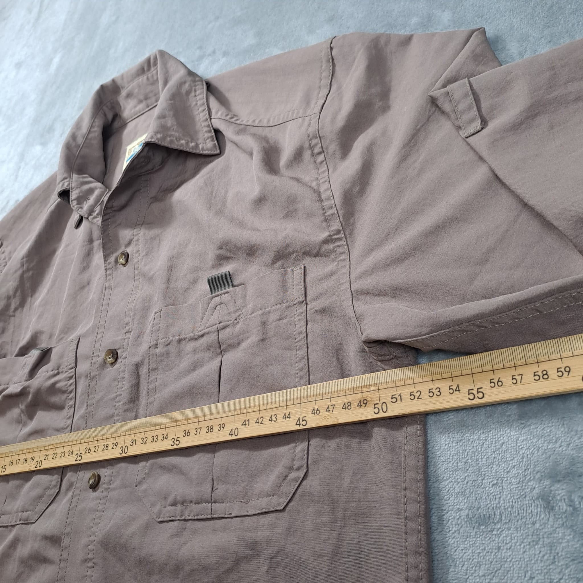 TravelSmith Men's Long Sleeve Travel Shirt Brown/Grey Size S Button Down — photo 4 of 6