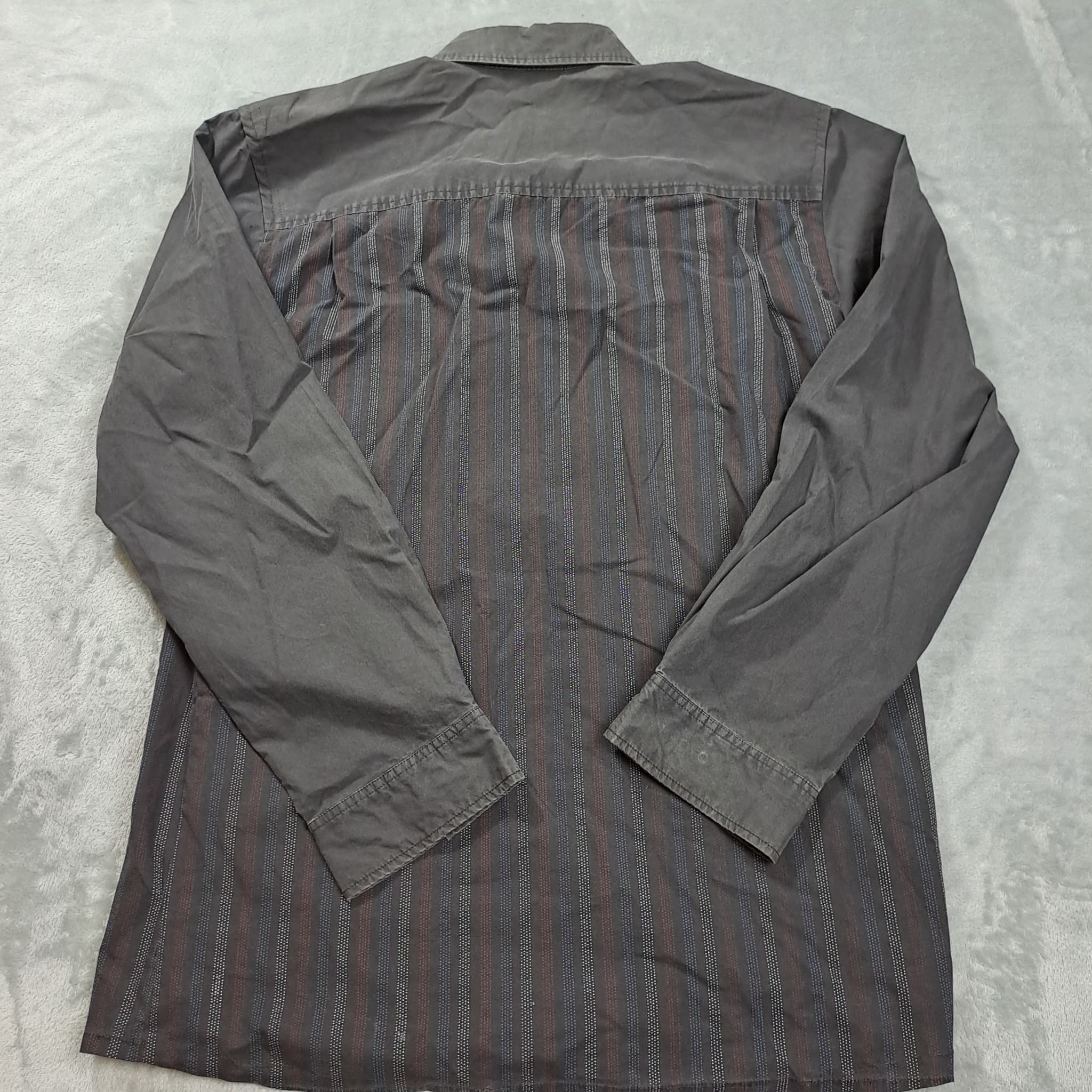 VERSACE DOLM Jeans Couture Men's Striped Long Sleeve Button-Down Shirt XXL — photo 7 of 7