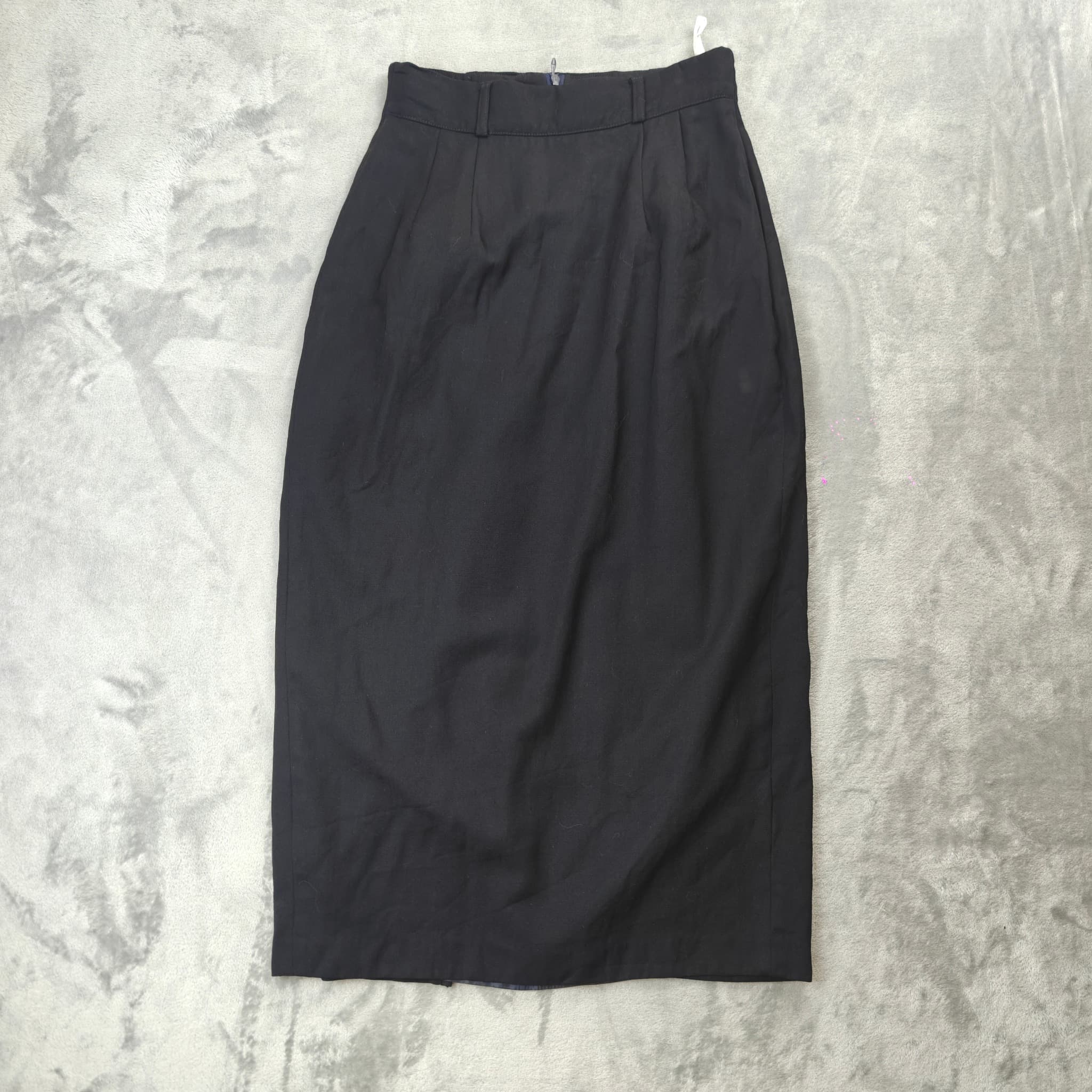 Vintage Country Road Midi Skirt Woman's Size 10 Black Pure Wool — photo 7 of 7