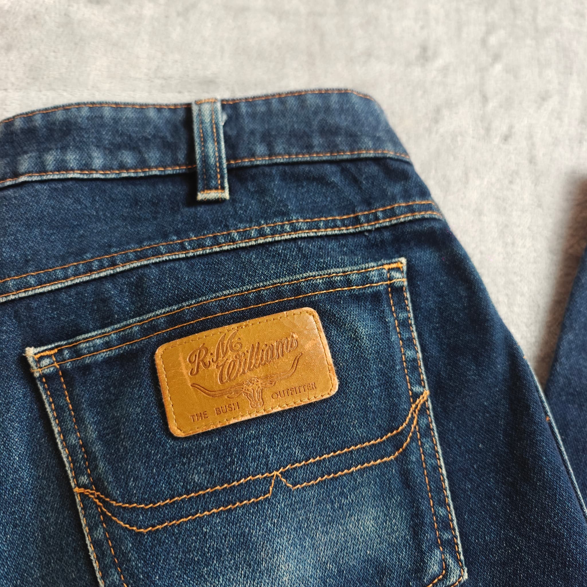 Vintage R.M. Williams Men's Denim Jeans Size 35 Blue Straight Leg — photo 2 of 10