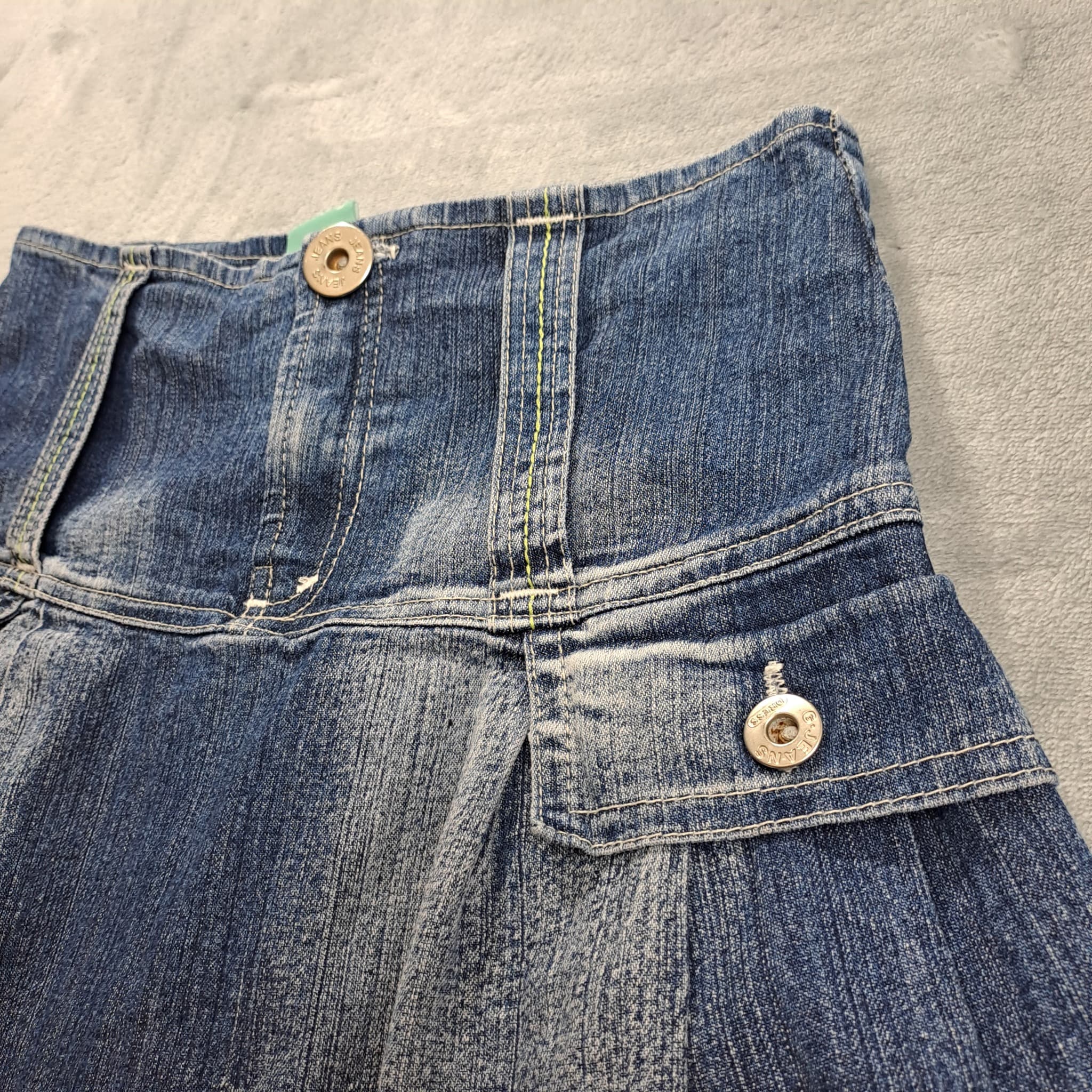 Vintage Roxy Y2K Acid Wash Denim Mini Skirt Size S — photo 7 of 7