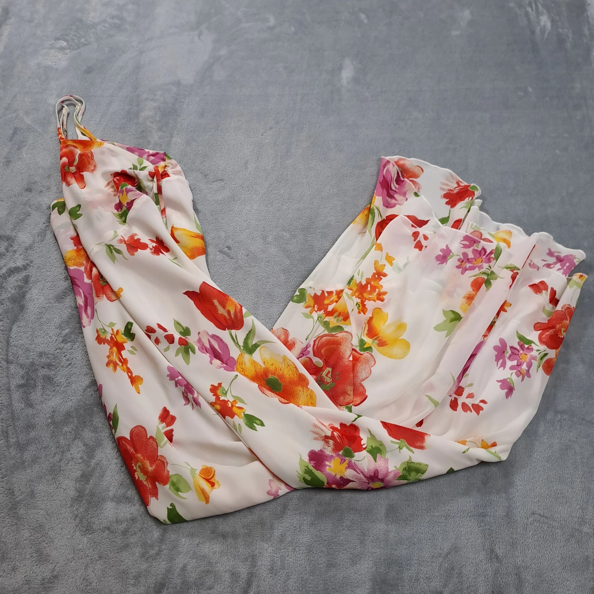 Vintage Target Floral Print Chiffon Maxi Dress Women's Size 14 — photo 1 of 6