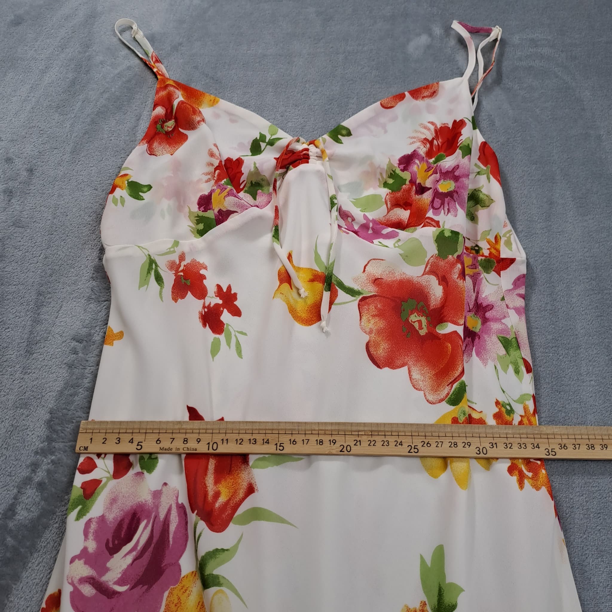 Vintage Target Floral Print Chiffon Maxi Dress Women's Size 14 — photo 4 of 6