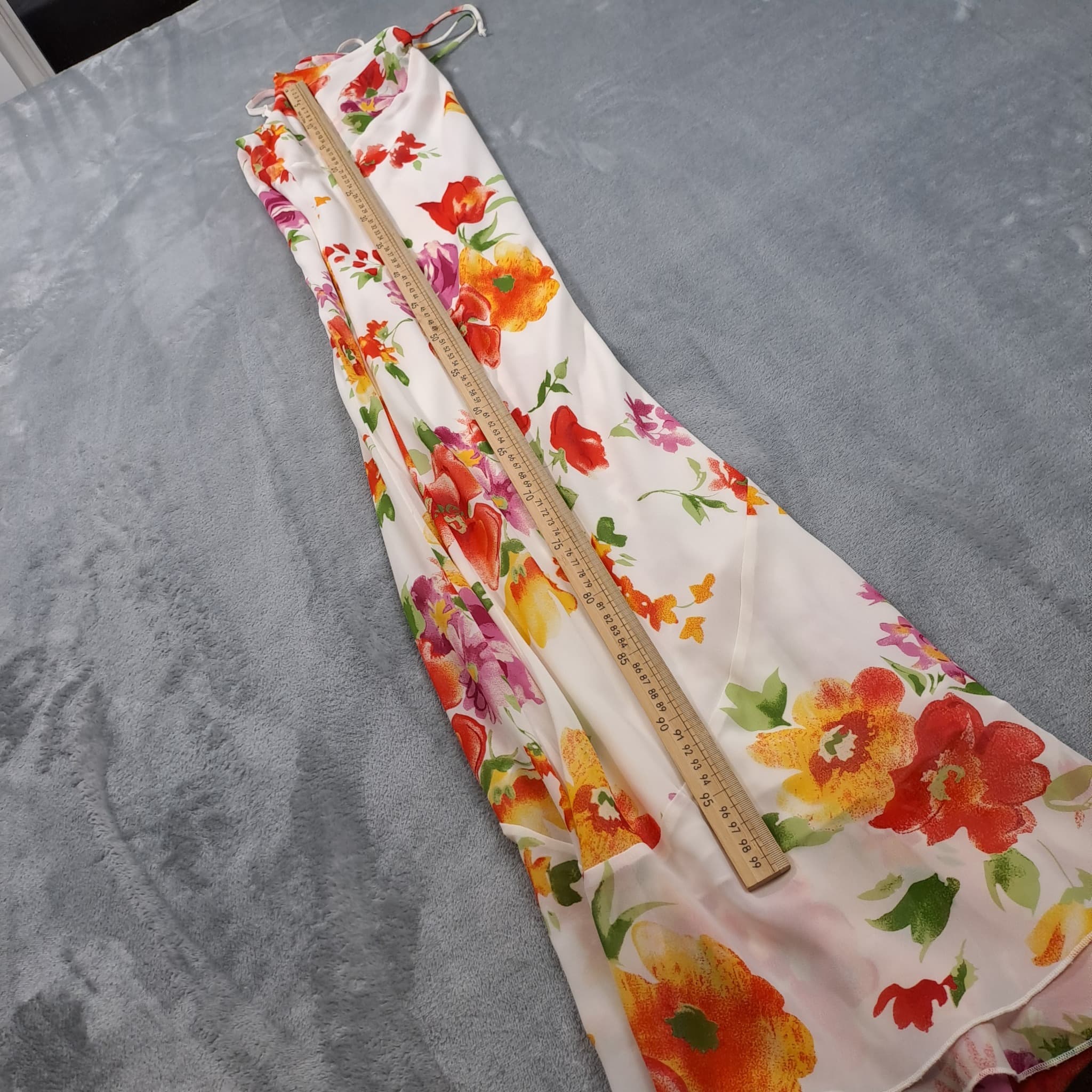 Vintage Target Floral Print Chiffon Maxi Dress Women's Size 14 — photo 5 of 6