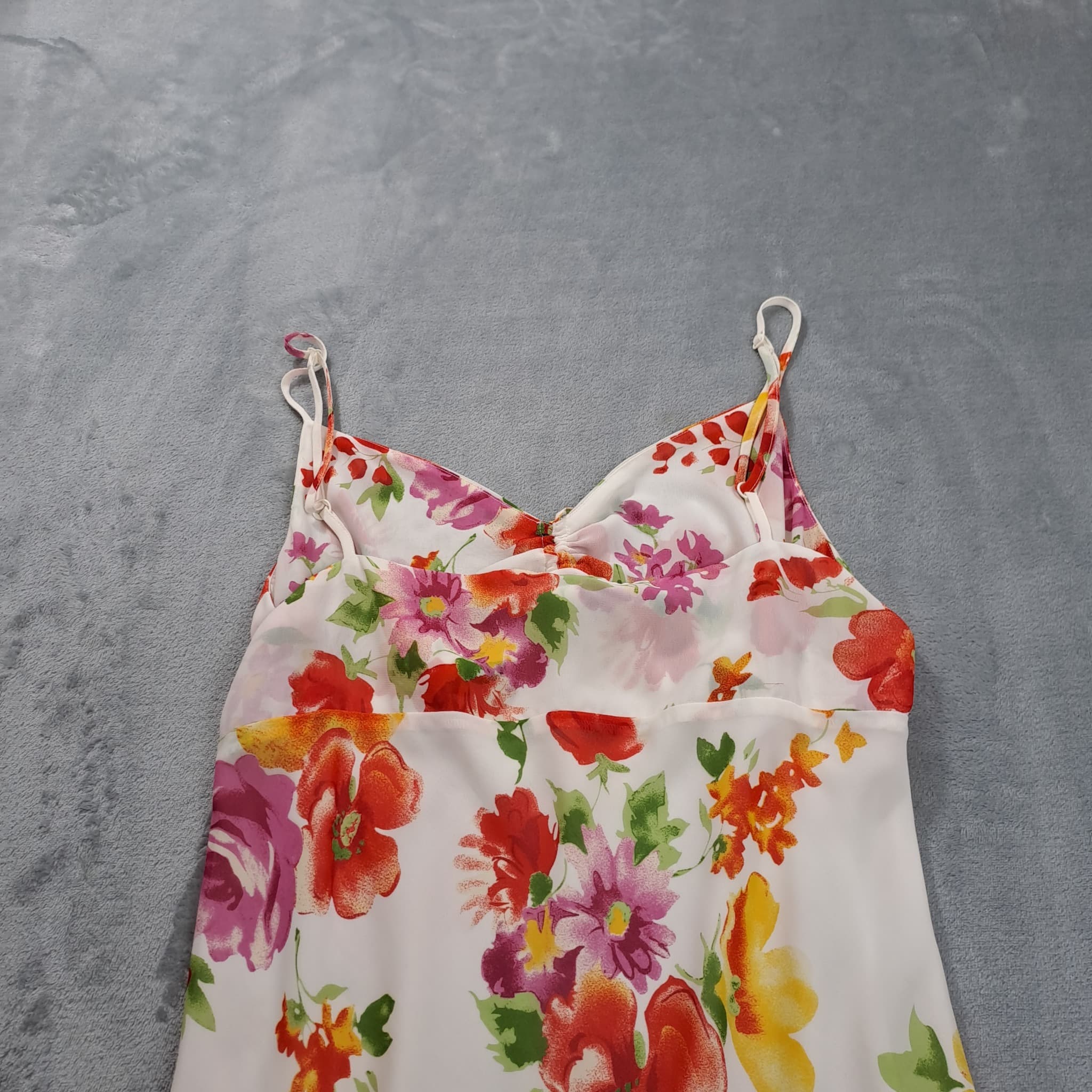 Vintage Target Floral Print Chiffon Maxi Dress Women's Size 14 — photo 6 of 6