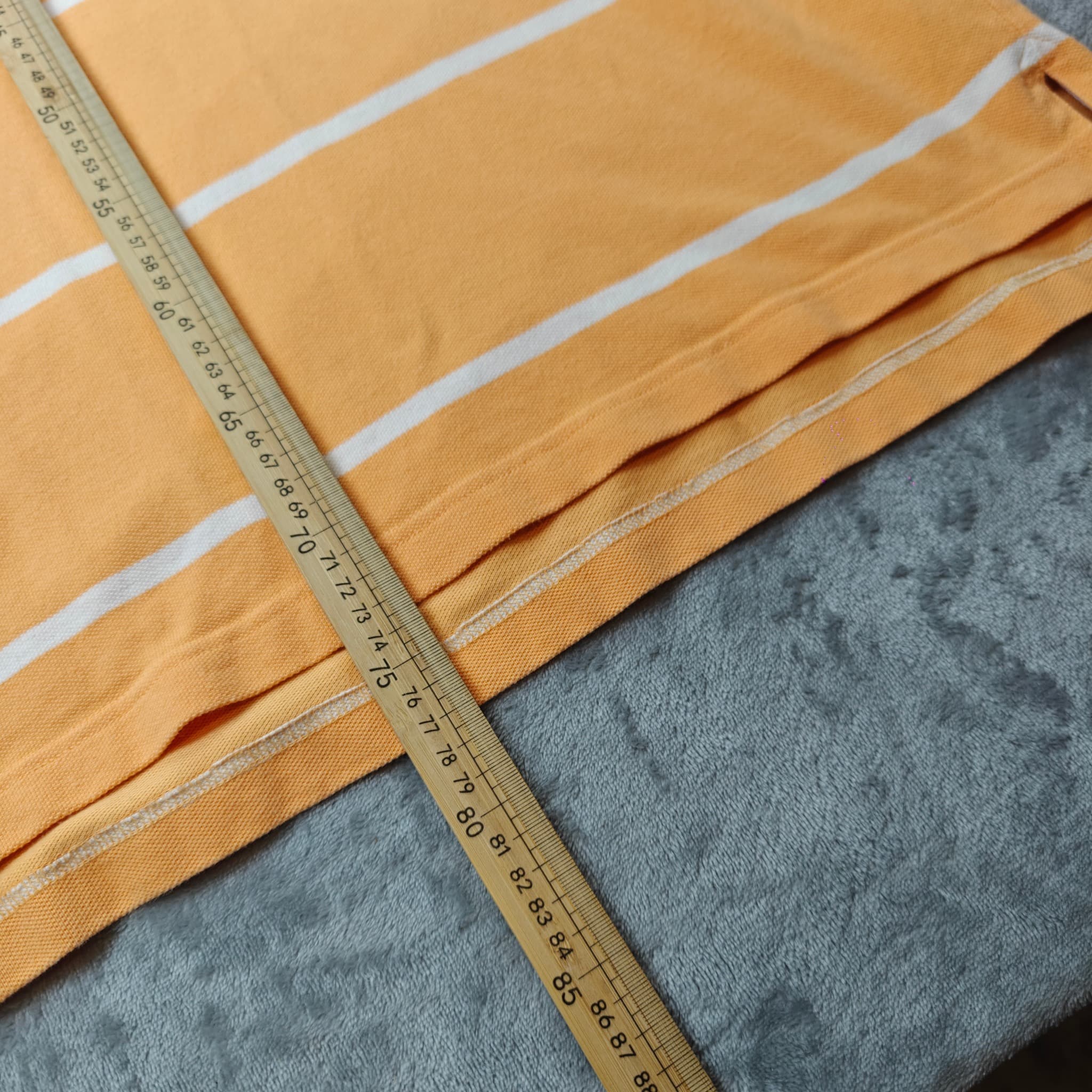 Vintage Tommy Hilfiger Polo Shirt Men's XL Yellow White Striped — photo 3 of 10