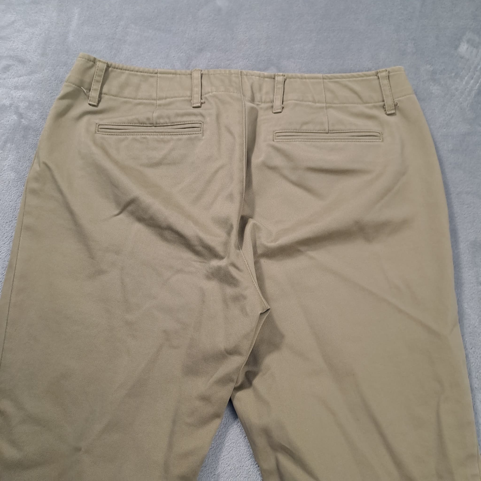 Women's Khaki Chino Pants Straight Leg Tan Size 12 — photo 7 of 7
