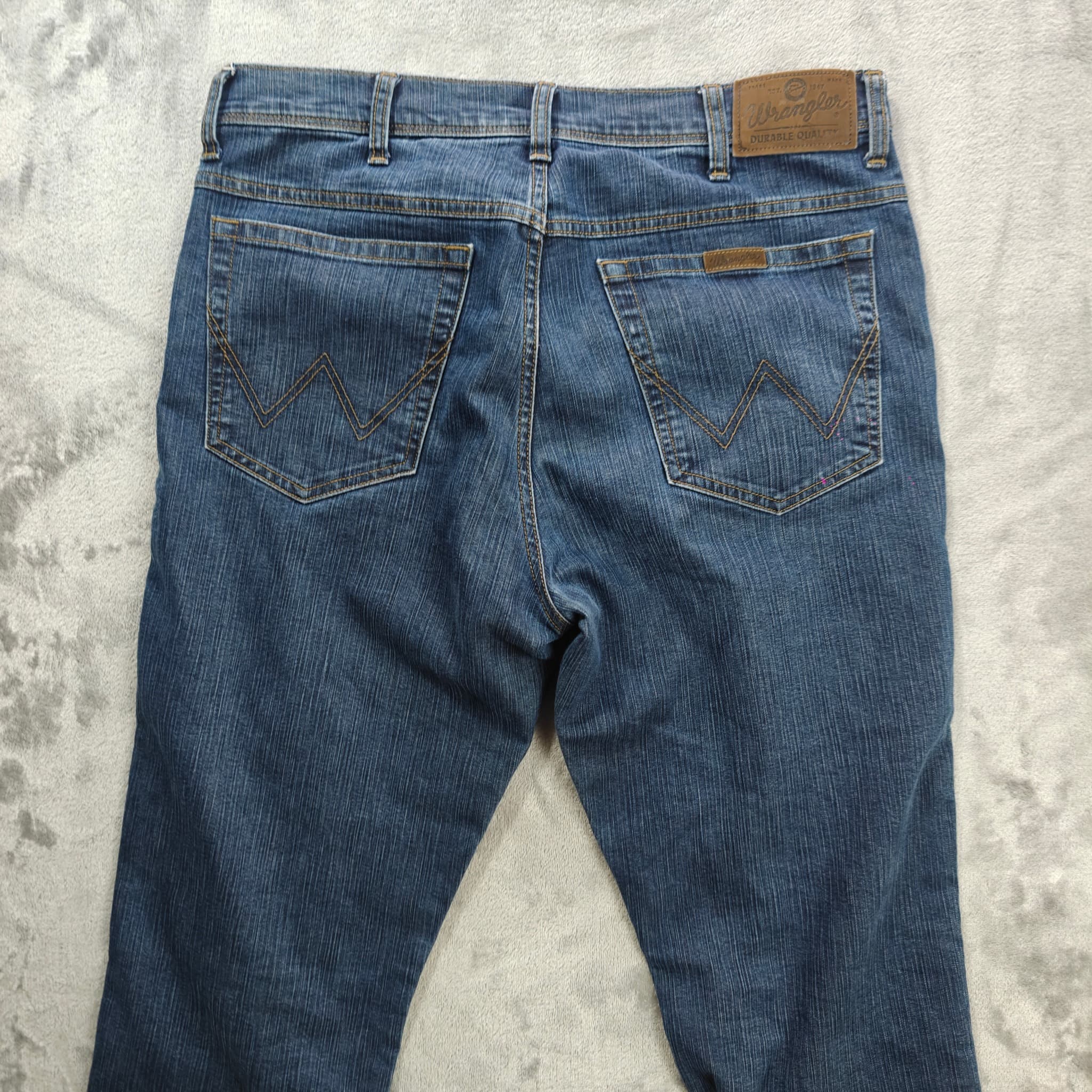 Wrangler Men's Regular Fit Jeans Blue Denim Size 34 — photo 7 of 7