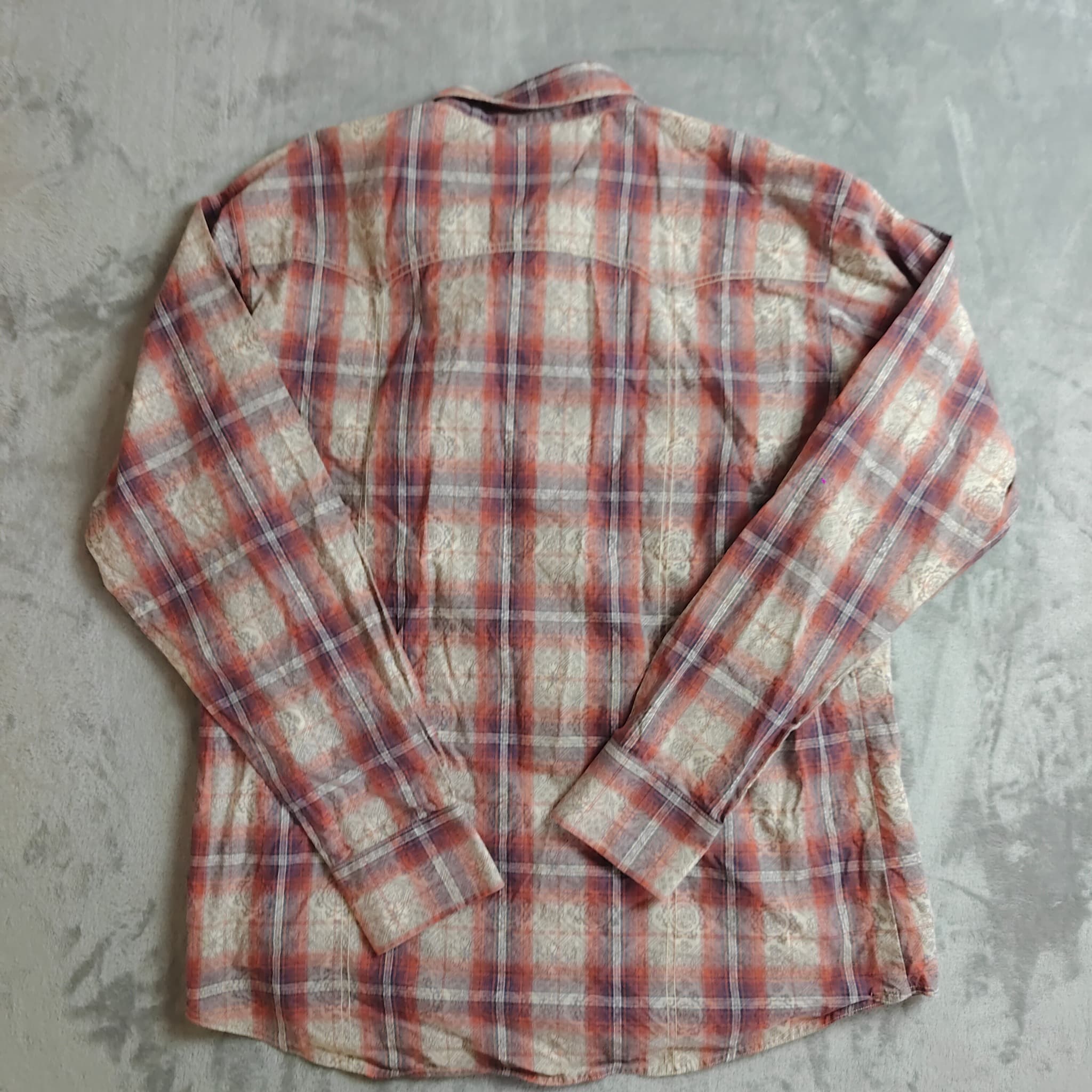 Wrangler Retro Premium Western Shirt Men's XXL Plaid Long Sleeve Button Up — photo 7 of 7