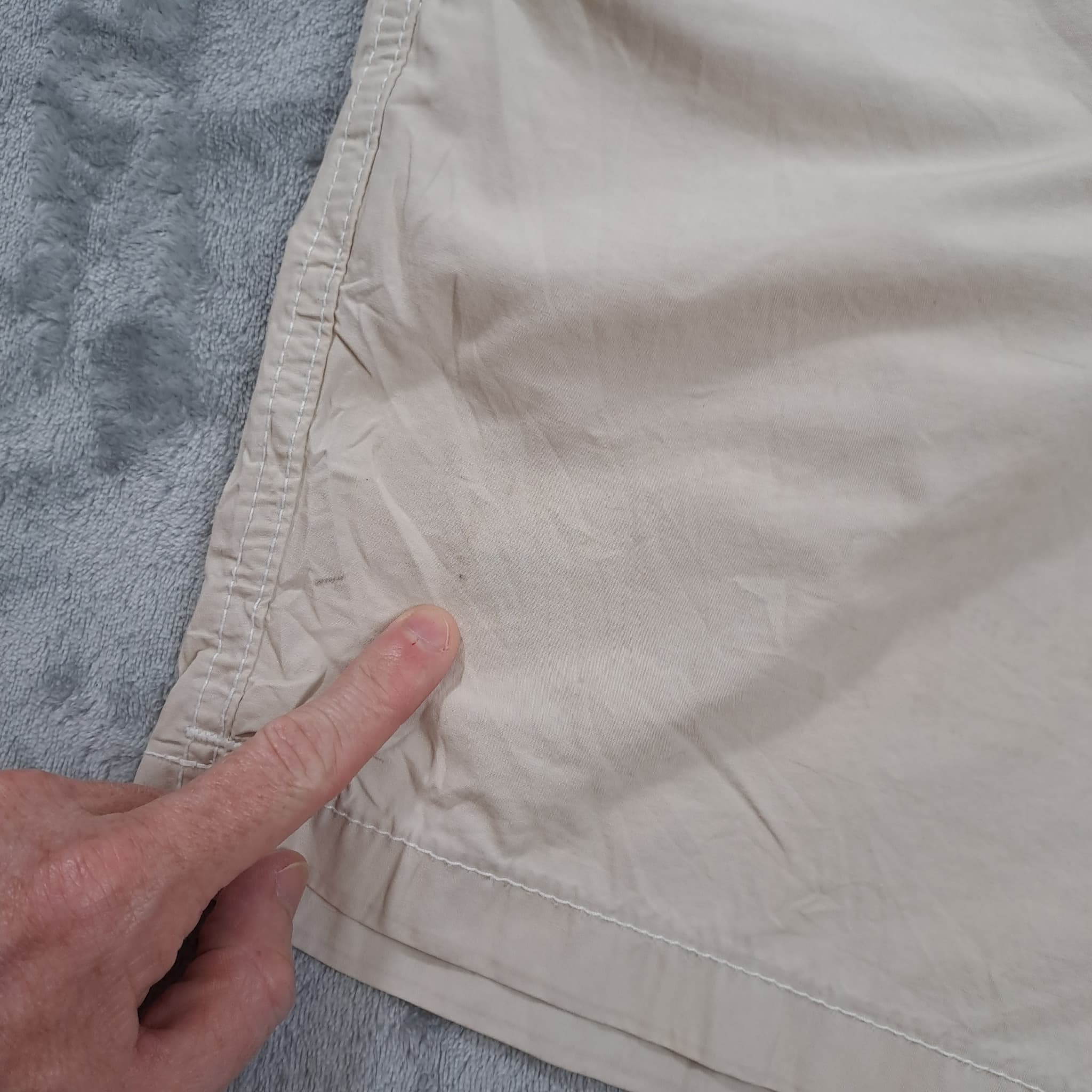 Zara Men's Beige Cotton Elastic Waist Shorts Size S — photo 3 of 8