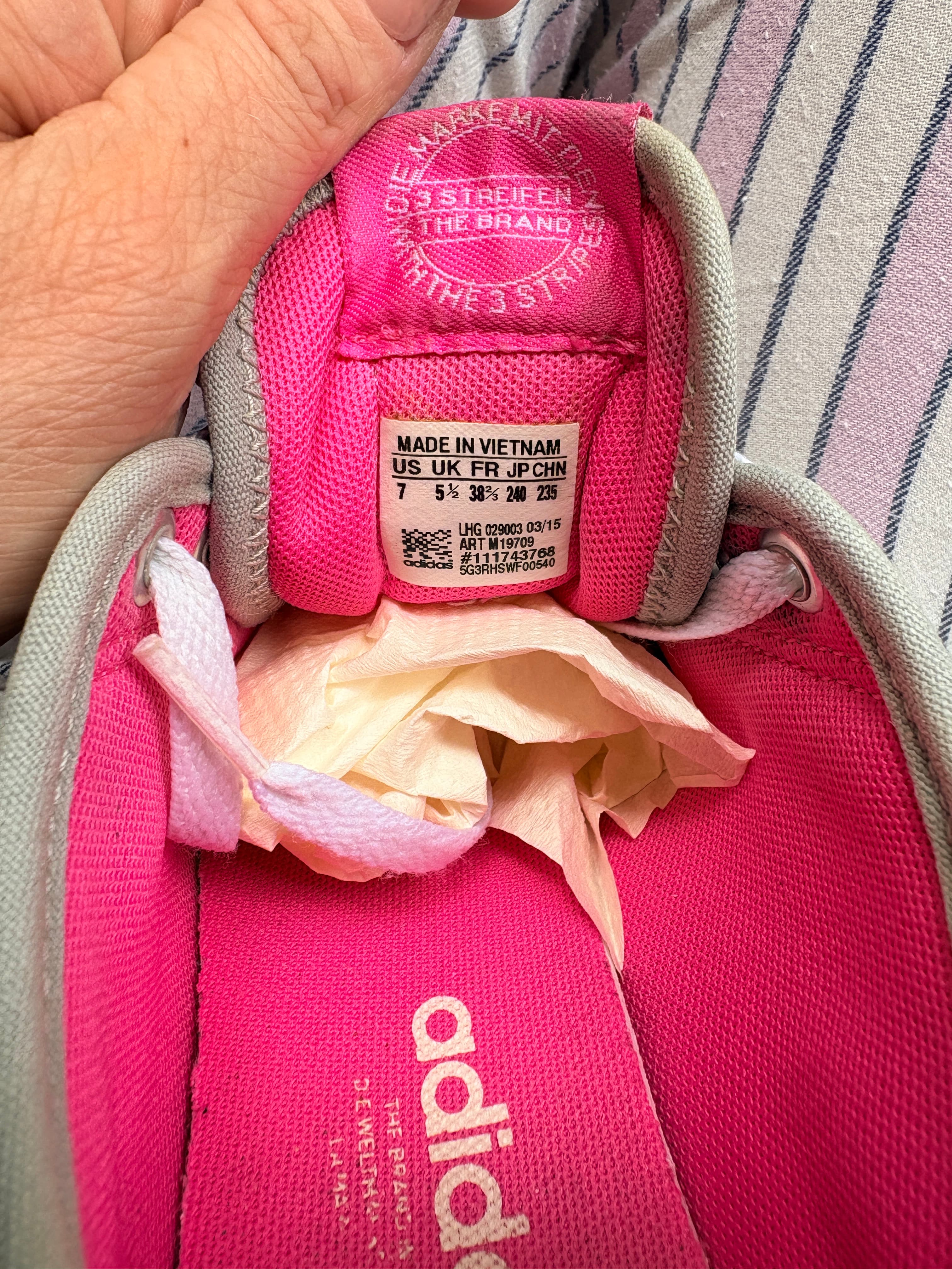 Adidas Originals Nizza Lo Grey Pink Sneakers US 7 — photo 3 of 5