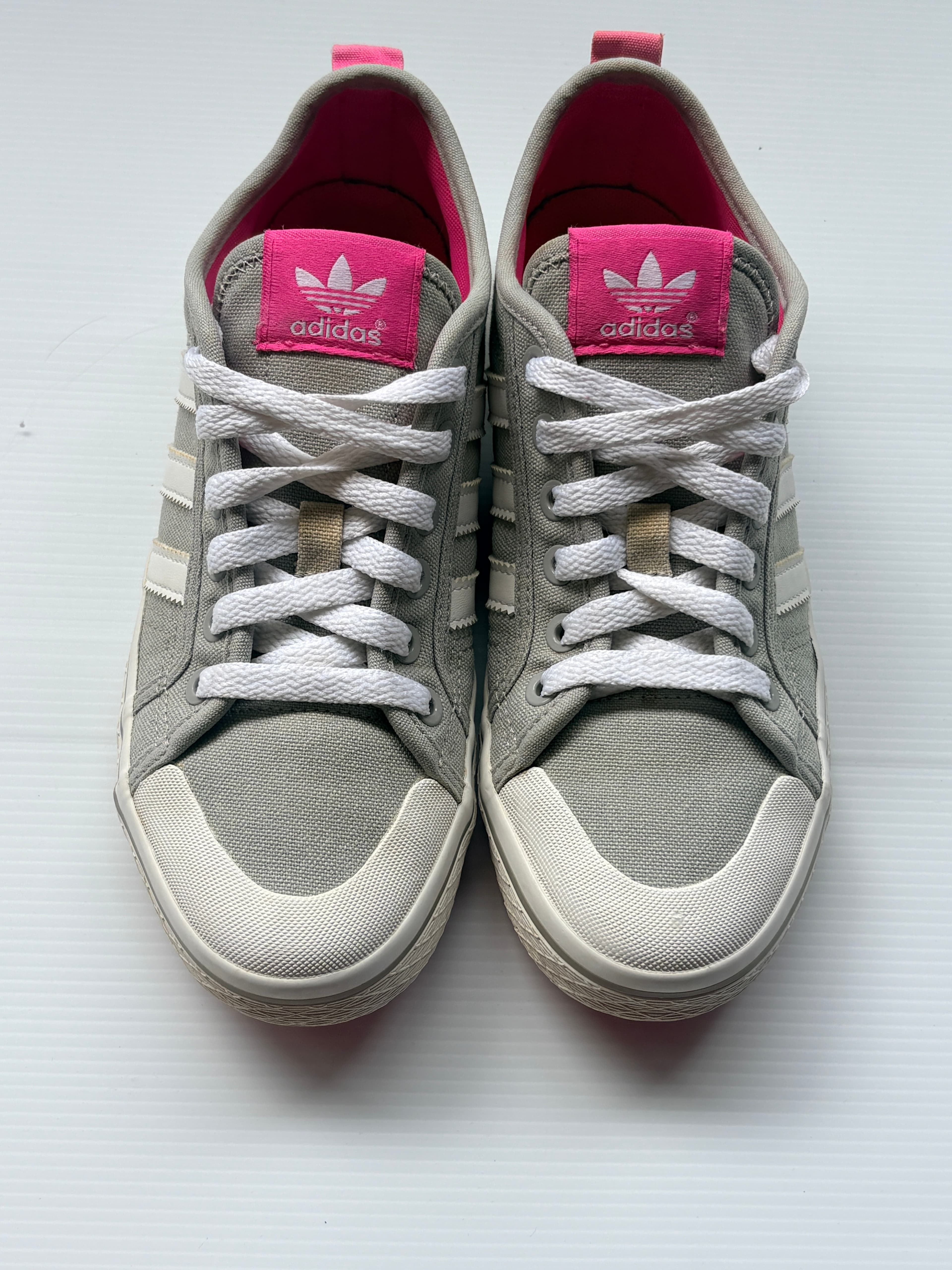 Adidas Originals Nizza Lo Grey Pink Sneakers US 7 — photo 4 of 5