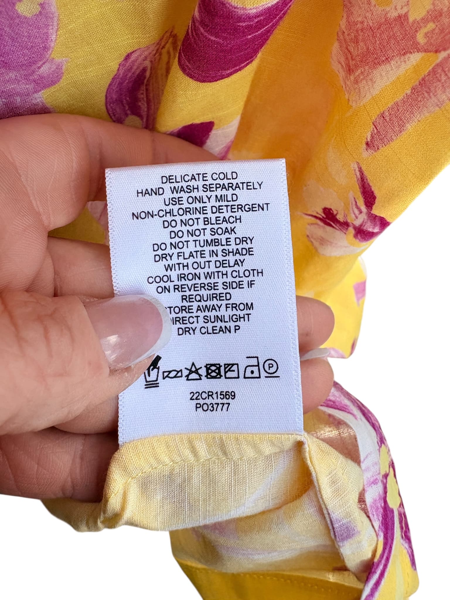 Aje. Floral Button-Down Tunic Yellow and Pink OS — photo 11 of 11