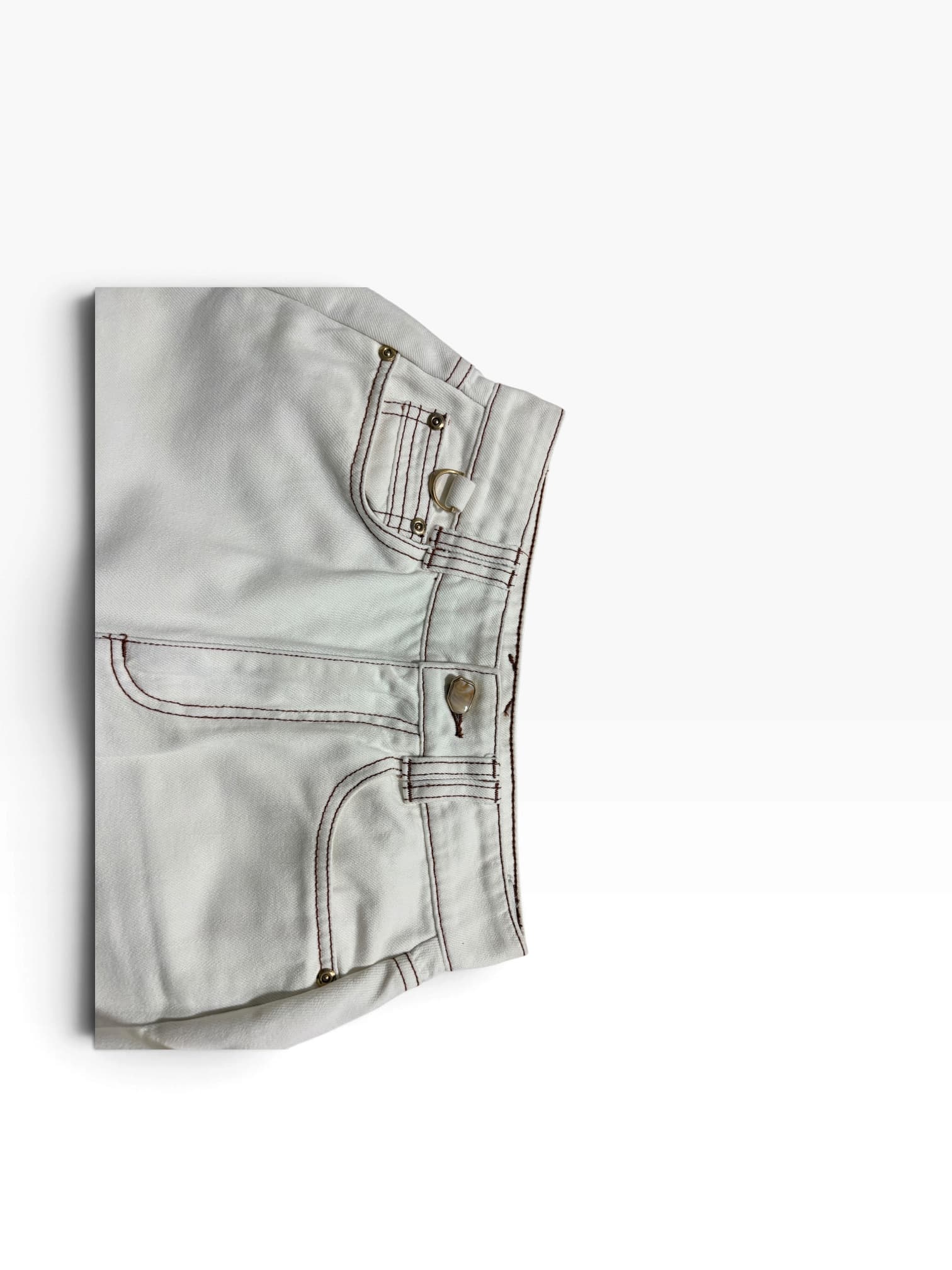 Aje. High-Rise Wide-Leg Jeans Off-White Size 6 — photo 3 of 8