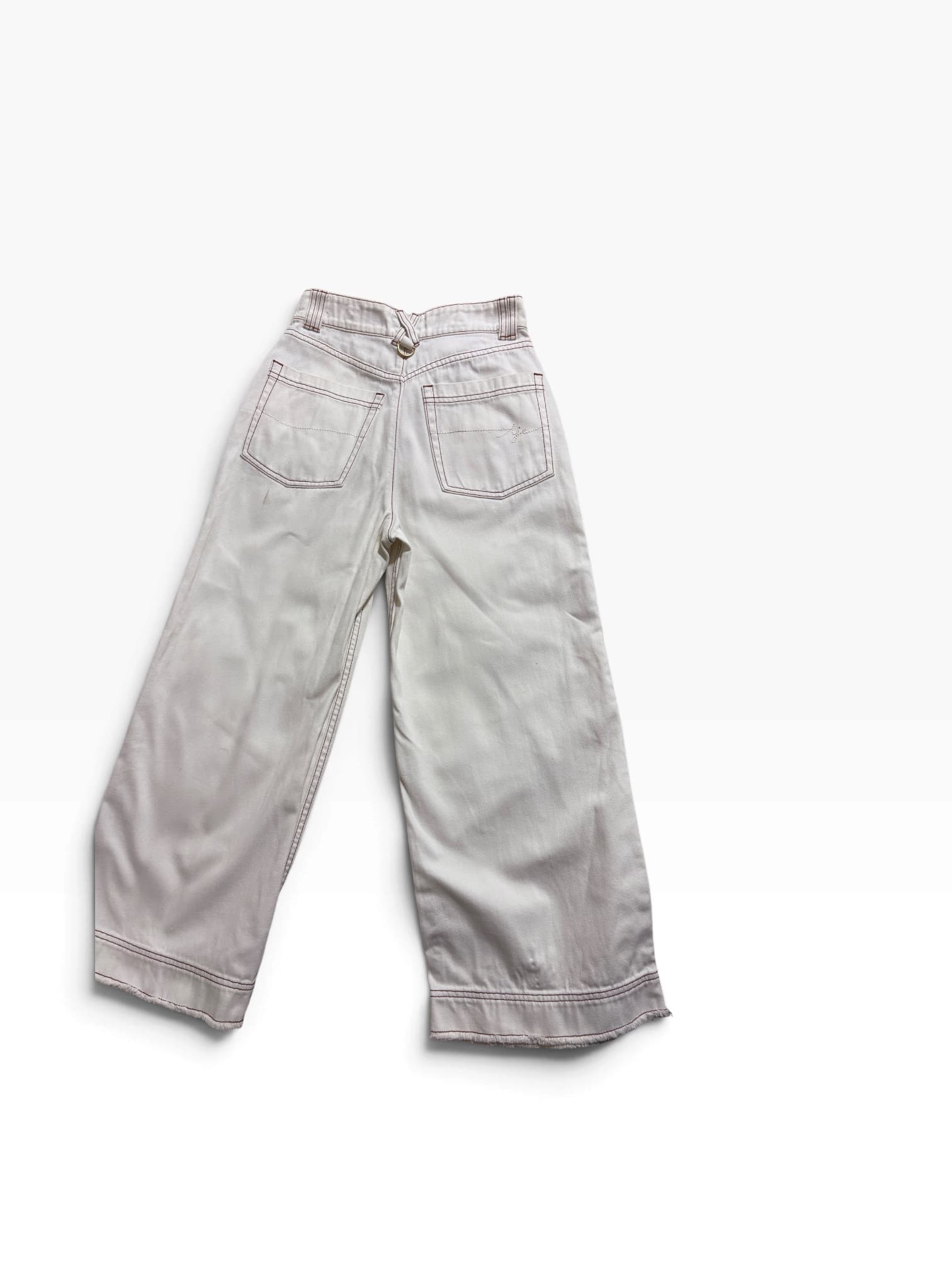 Aje. High-Rise Wide-Leg Jeans Off-White Size 6 — photo 2 of 8