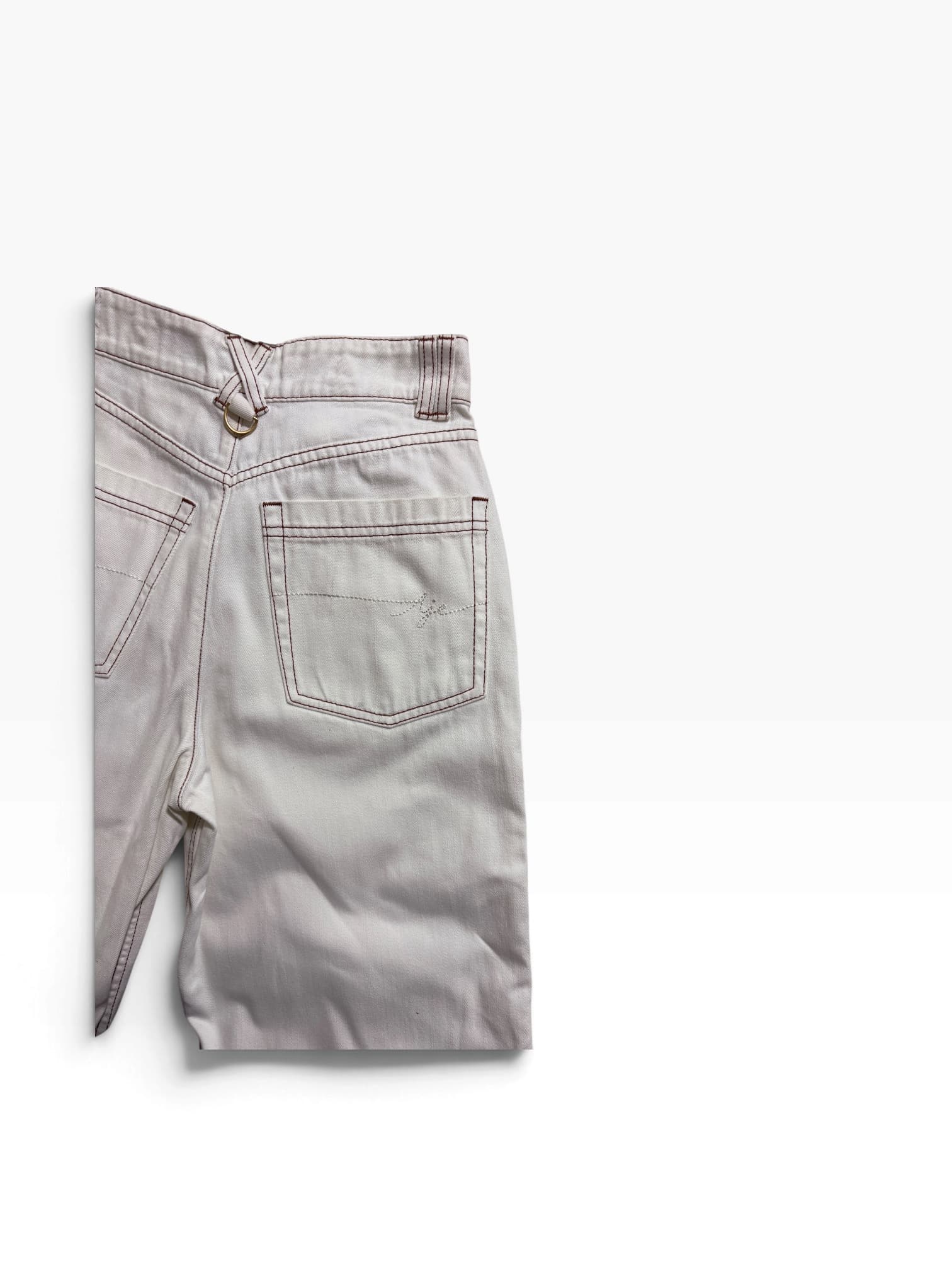 Aje. High-Rise Wide-Leg Jeans Off-White Size 6 — photo 7 of 8