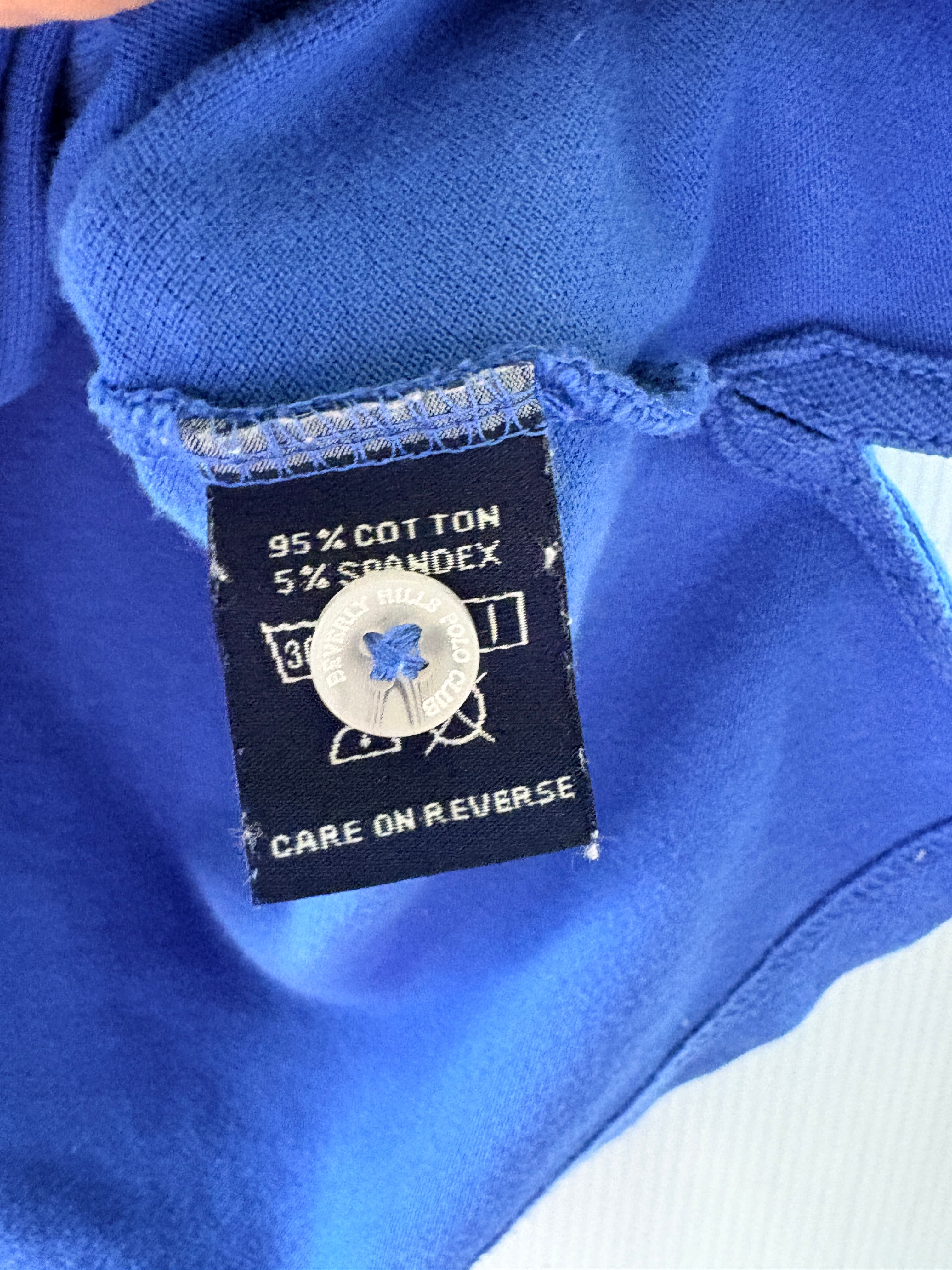 Beverly Hills Polo Club Sleeveless Polo Shirt Blue Bear Embroidery Women's S — photo 3 of 6