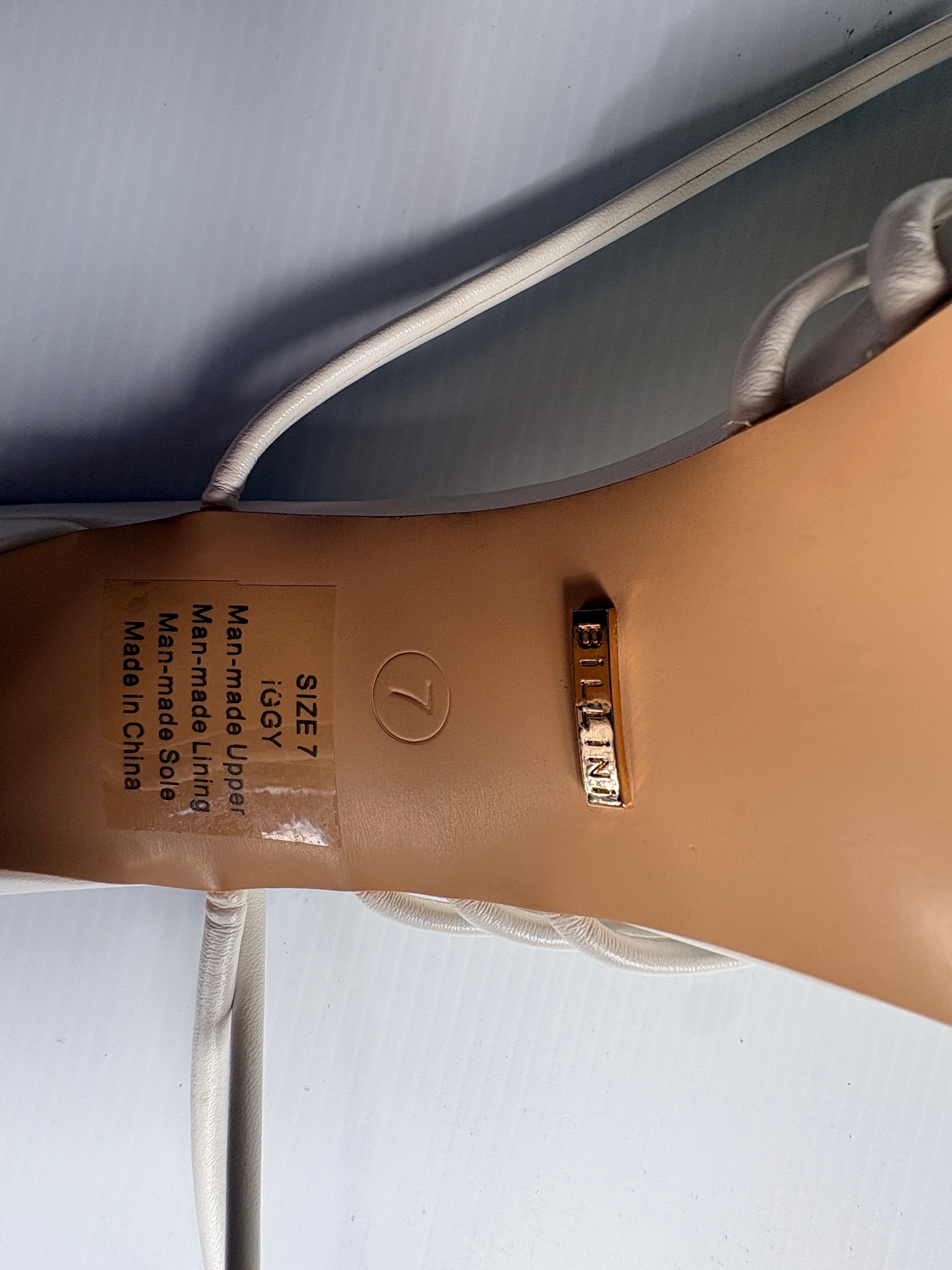 Billini Iggy Lace-Up Strappy Heels White AU 7 — photo 4 of 6