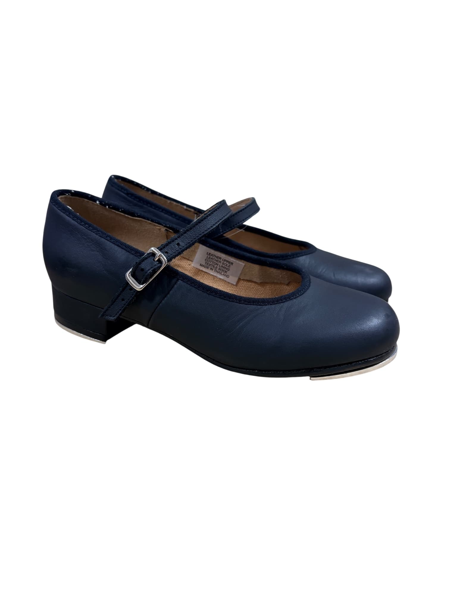 Capezio Mary Jane Tap Shoes Black Leather Size 13 — photo 1 of 6