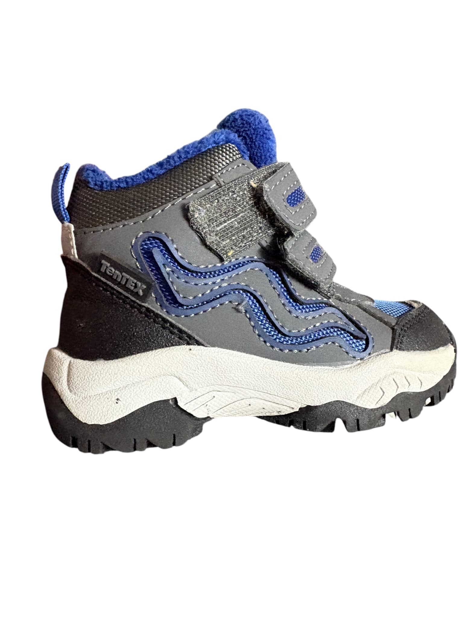 Crane Winter Boots Velcro Grey Blue Toddler 7 — photo 2 of 4