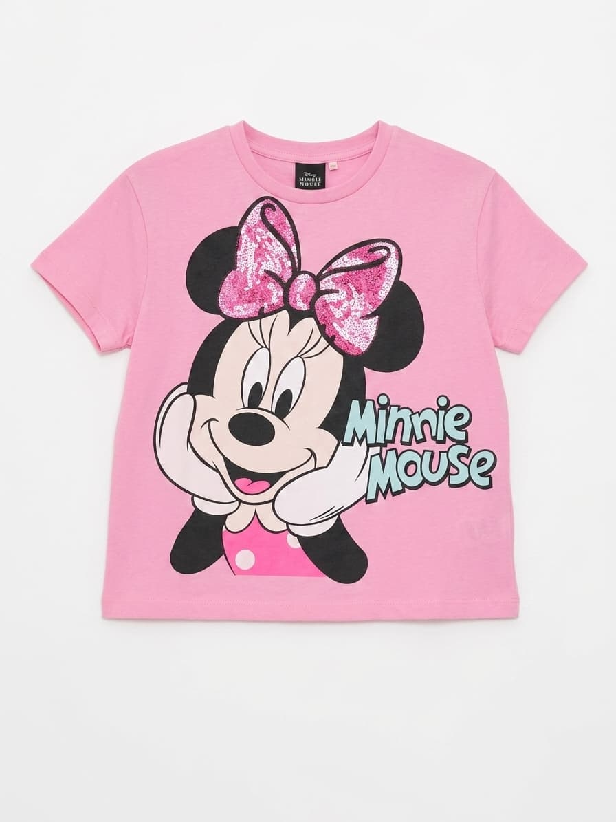 Disney Minnie Mouse Pink Short Sleeve Graphic T-Shirt Size 7 — photo 1 of 7