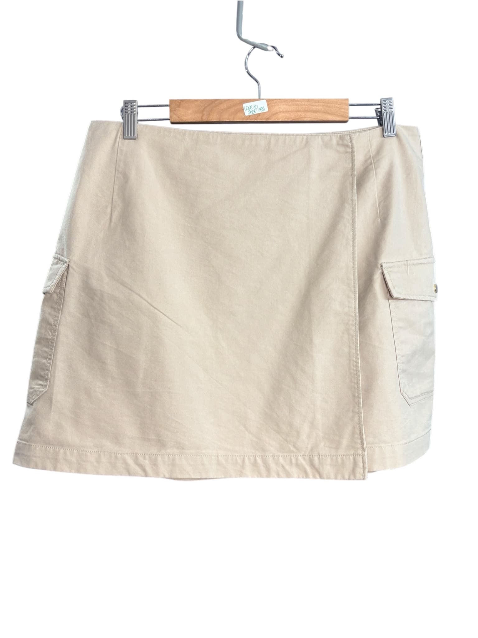 Forever New Cargo Mini Skirt Utility Style Khaki Women's 14 — photo 3 of 8