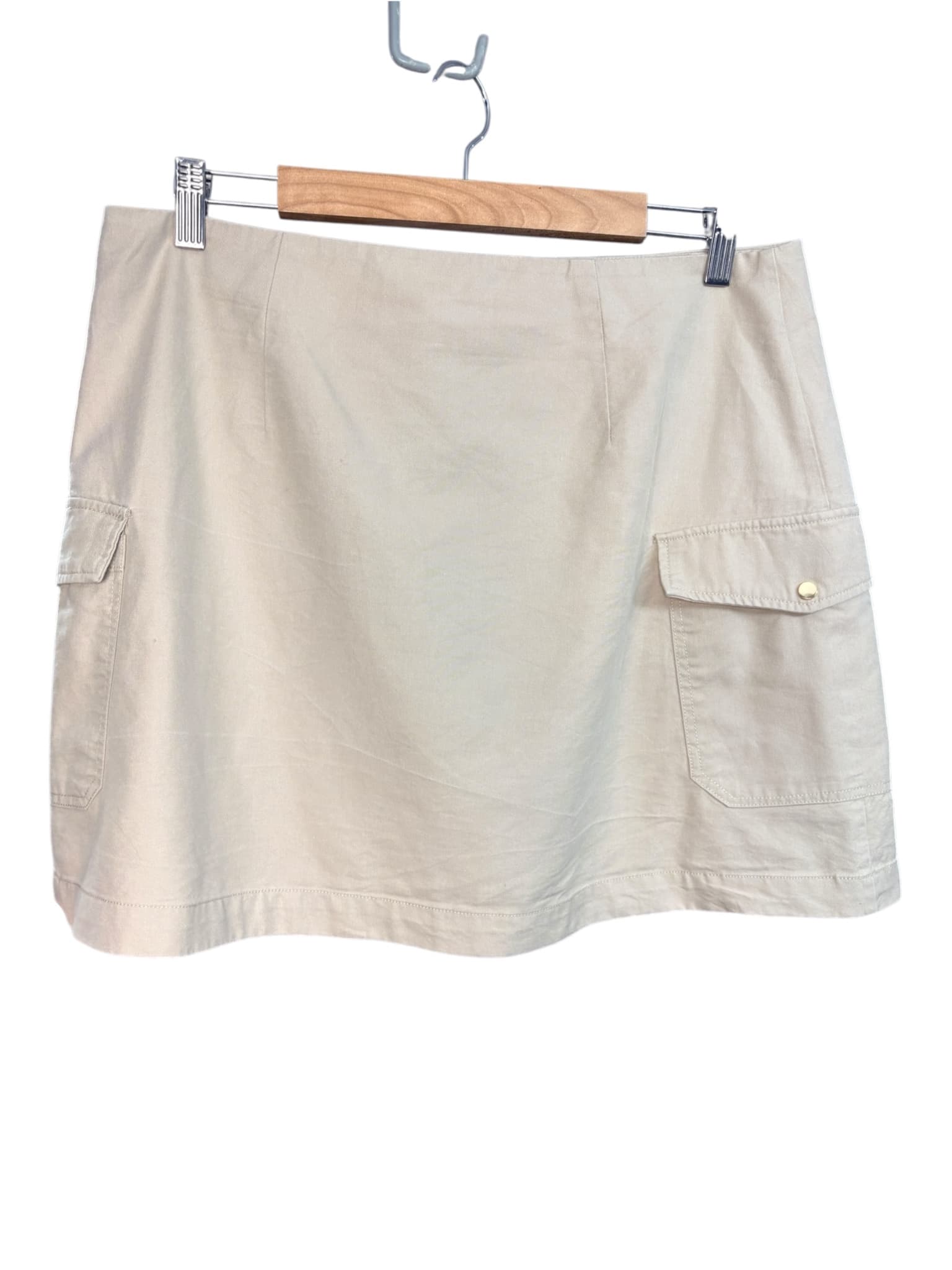 Forever New Cargo Mini Skirt Utility Style Khaki Women's 14 — photo 8 of 8