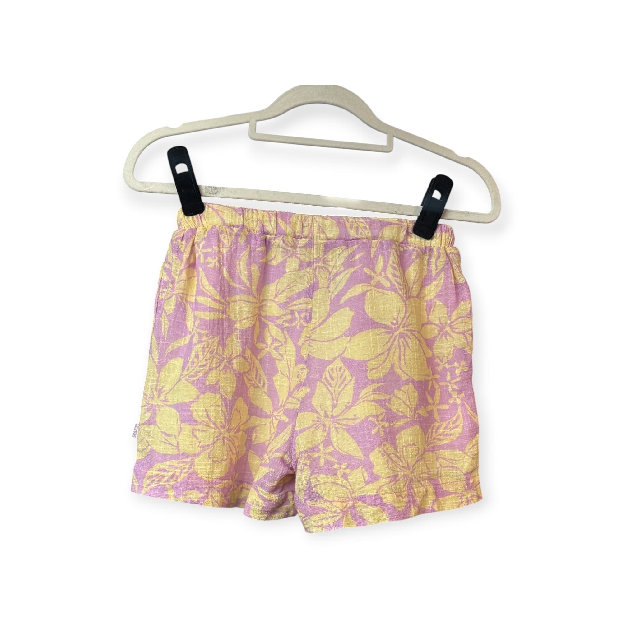 Ghanda Floral Drawstring Shorts Pink Yellow Kids 9-10 — photo 6 of 6