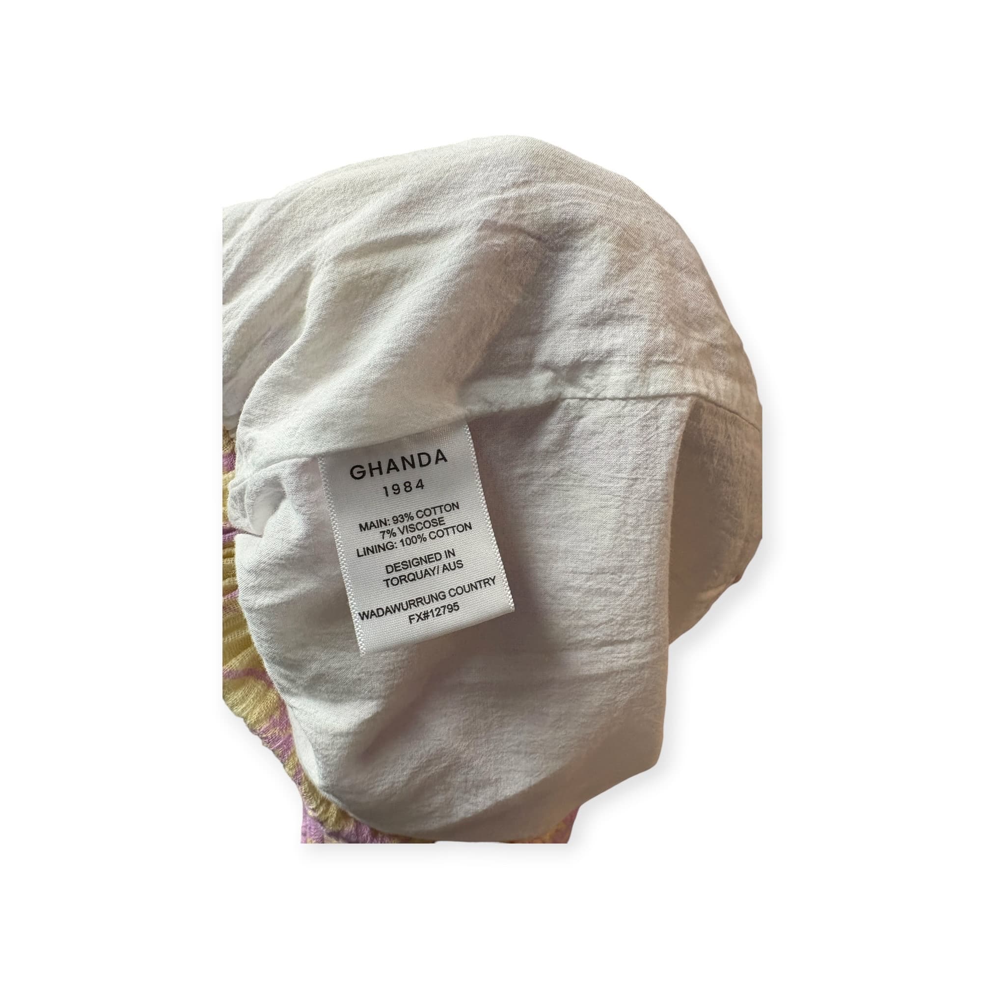Ghanda Floral Drawstring Shorts Pink Yellow Kids 9-10 — photo 4 of 6