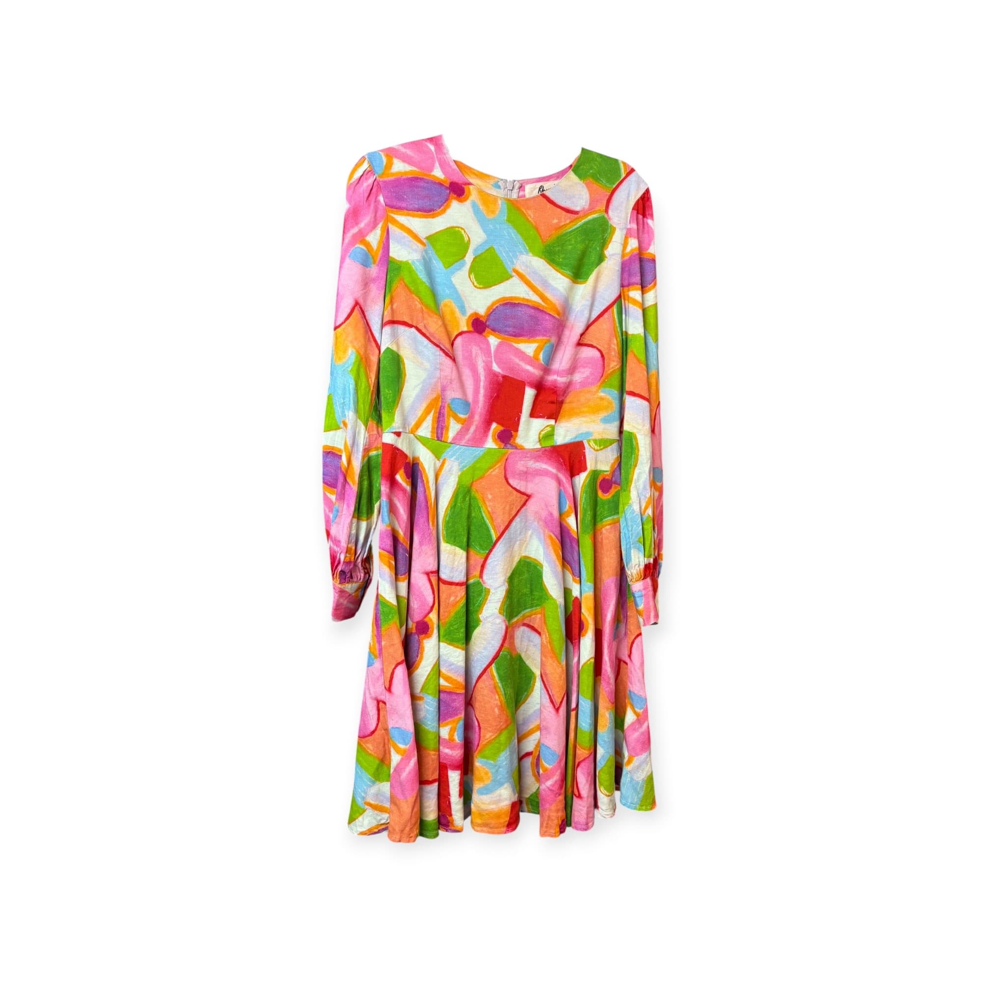 Gorman Dress Abstract Print Silk Linen Multi-colour Women's 8 — photo 1 of 7