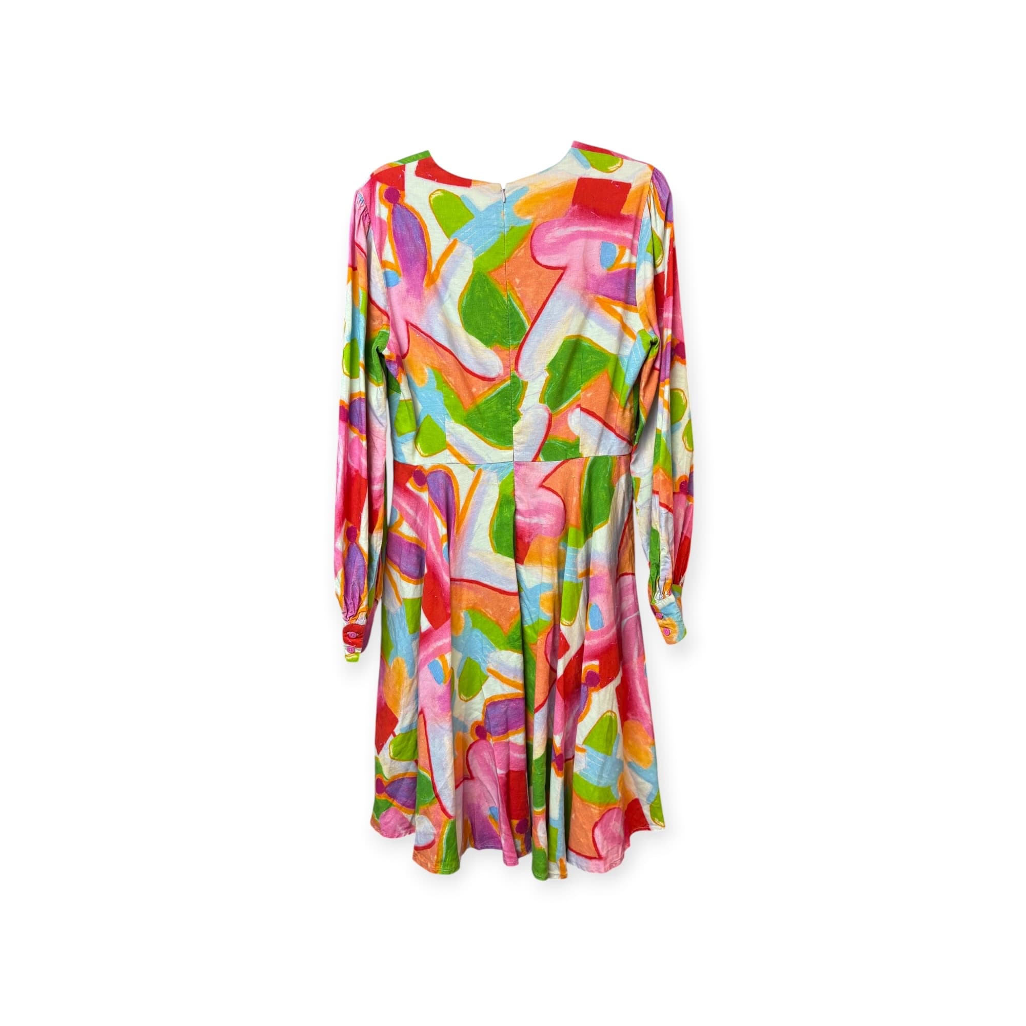 Gorman Dress Abstract Print Silk Linen Multi-colour Women's 8 — photo 6 of 7