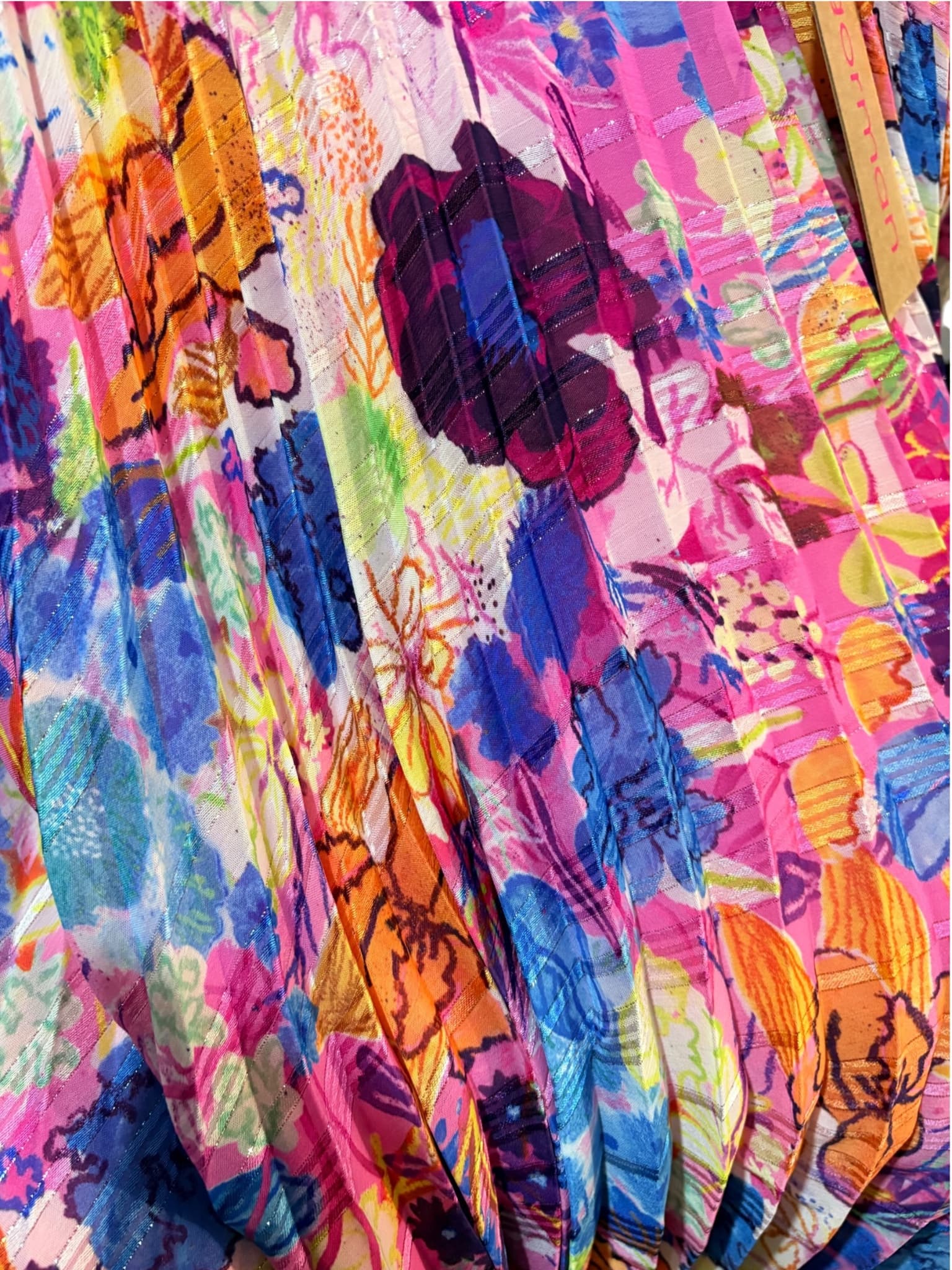 Gorman Pleated Floral Midi Skirt Flora Rosa Size 8 — photo 5 of 6