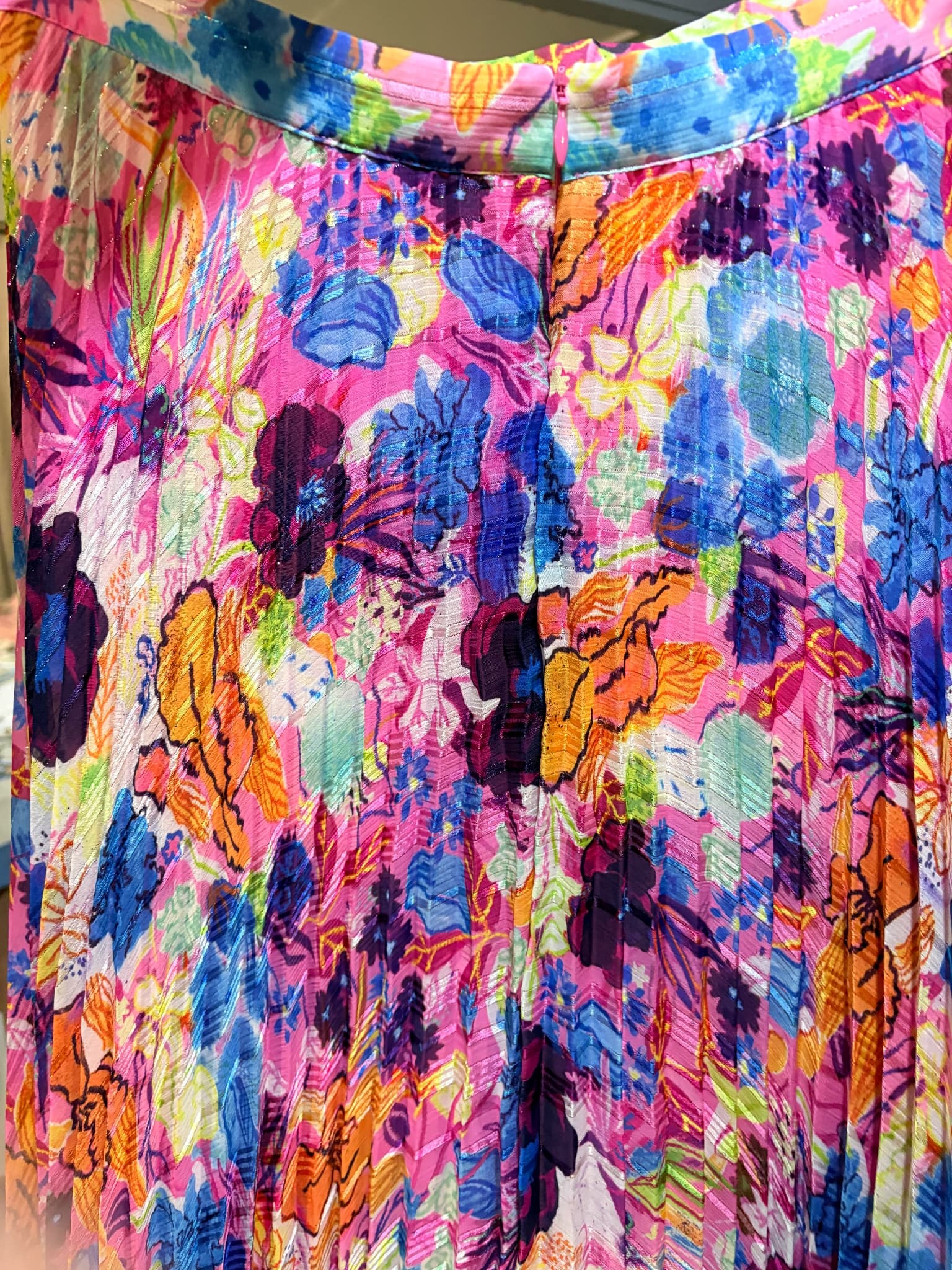 Gorman Pleated Floral Midi Skirt Flora Rosa Size 8 — photo 3 of 6