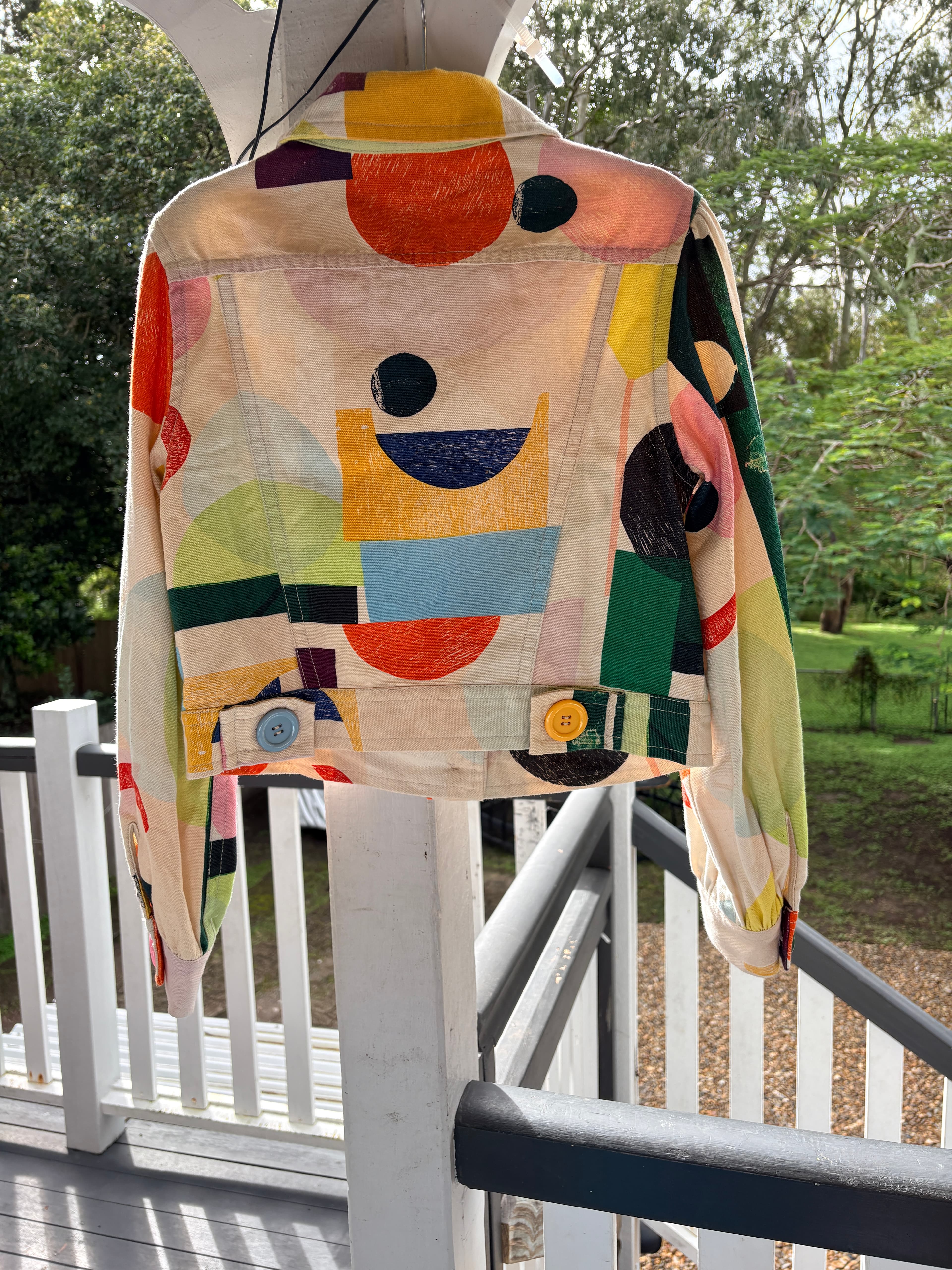 Gorman x Ellie Malin Abstract Print Denim Jacket Multi-Coloured — photo 6 of 6